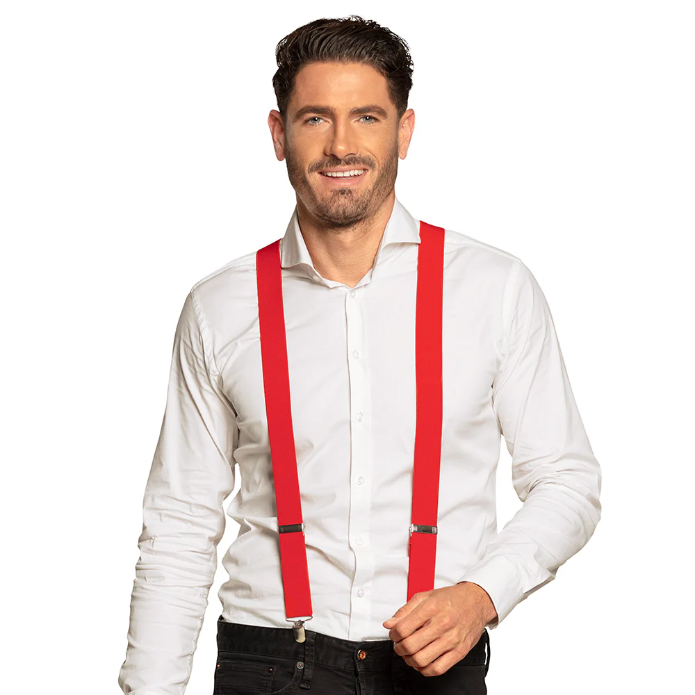 Bretels Basic rood - Image 2