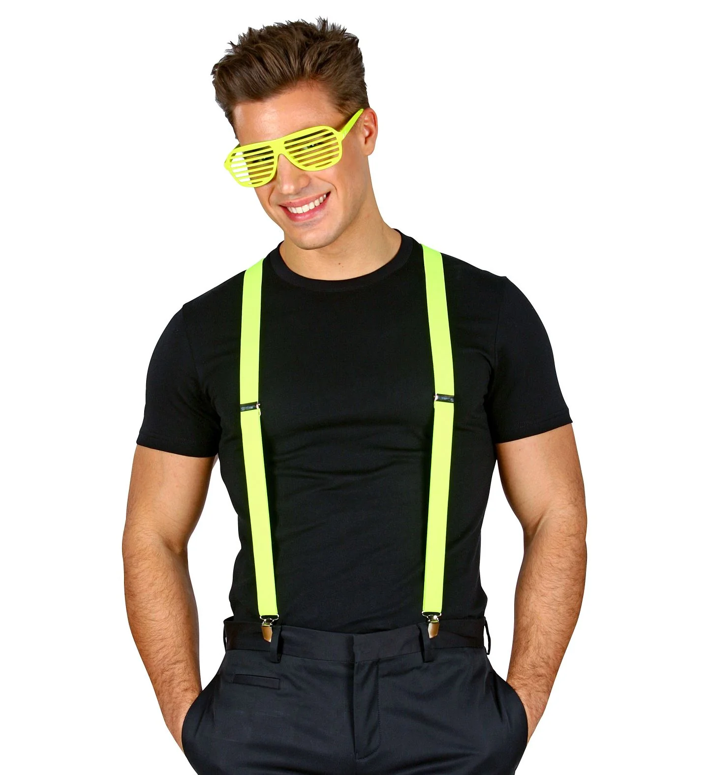 Neon gele bretels verstelbaar - Image 4