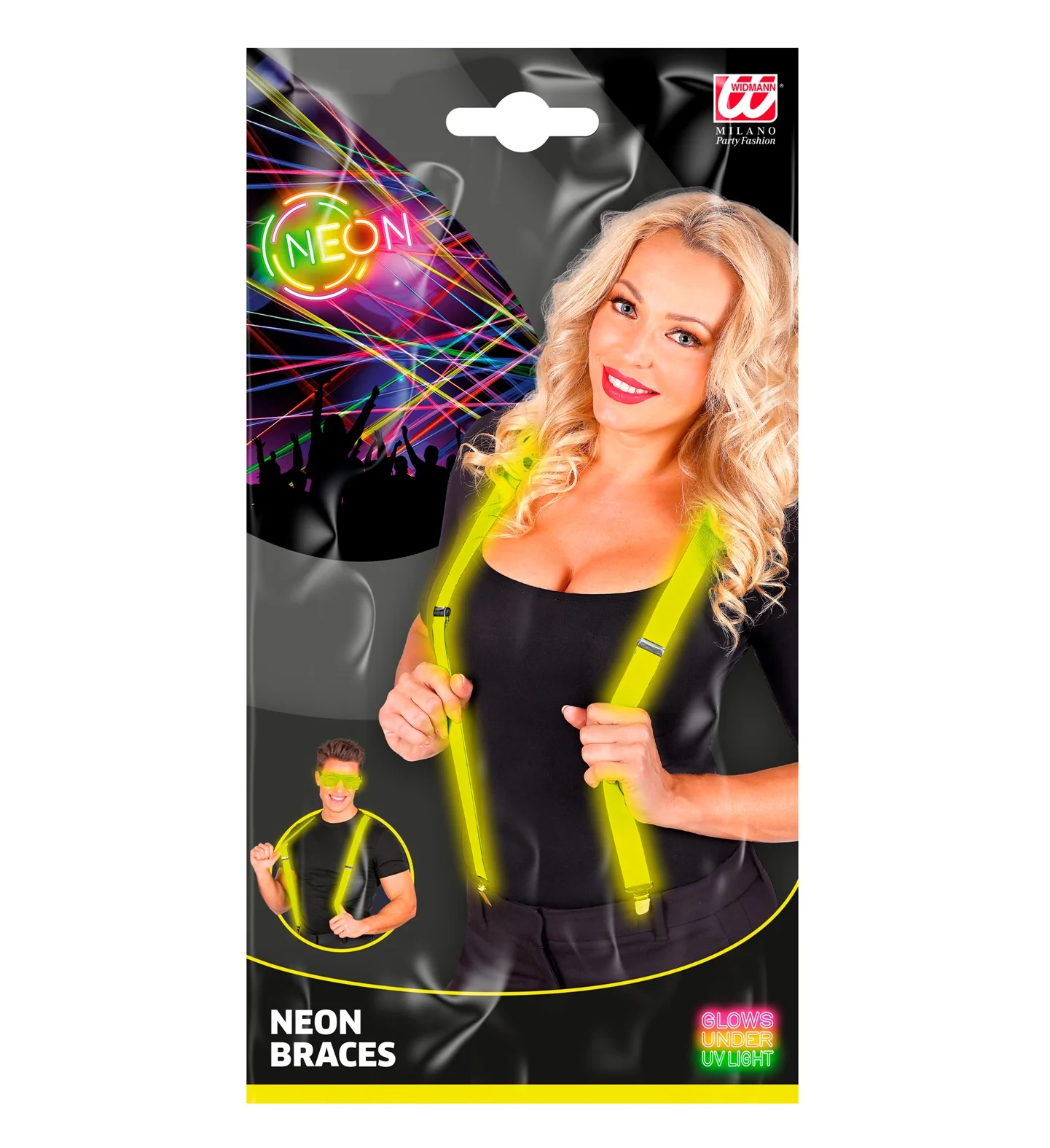 Neon gele bretels verstelbaar - Image 5
