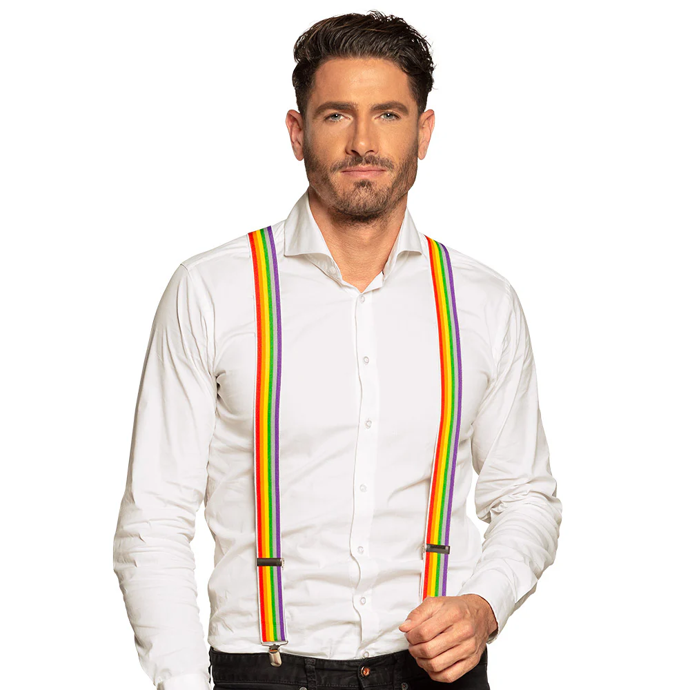 Bretels regenboogkleuren - Image 2
