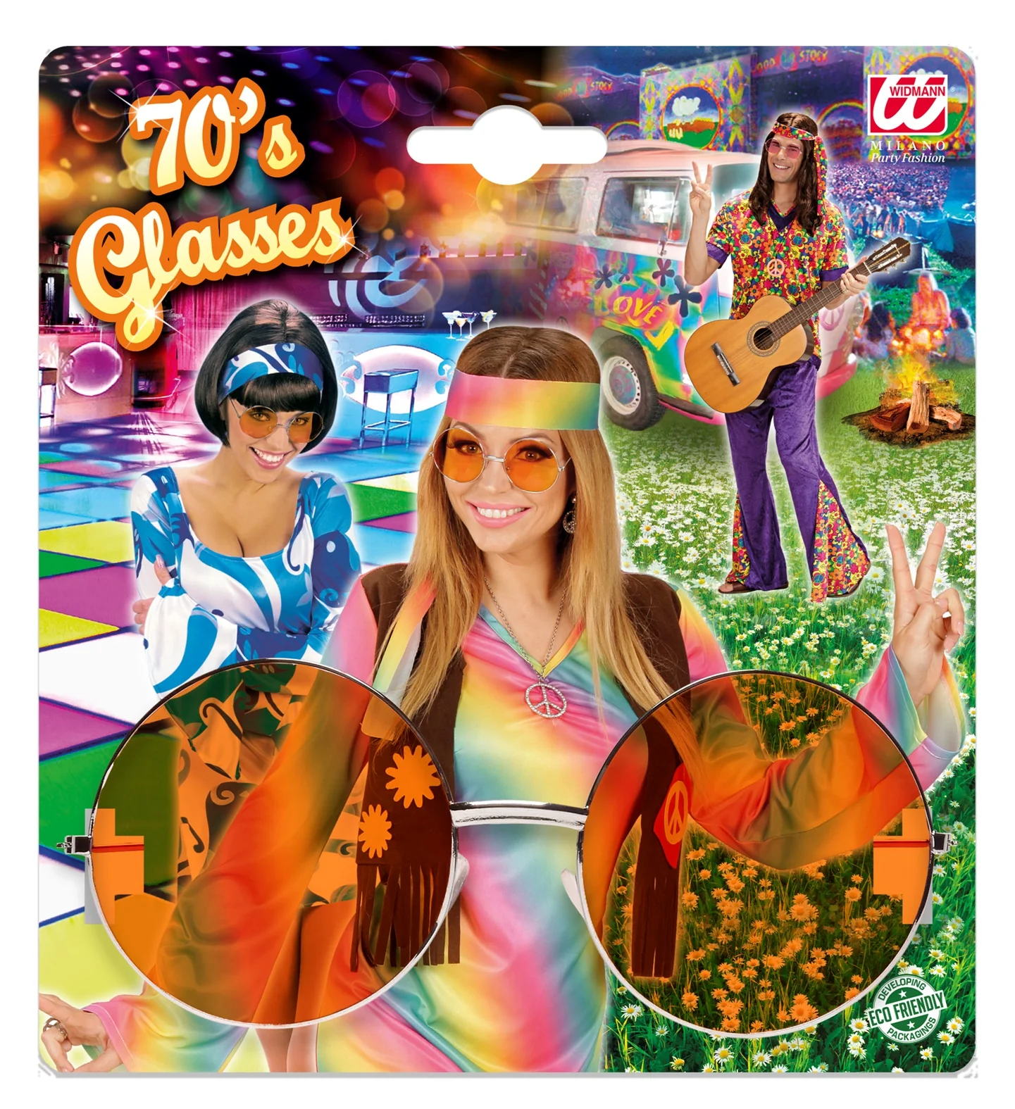 Bril 70-er jaren Flower Power - Image 6