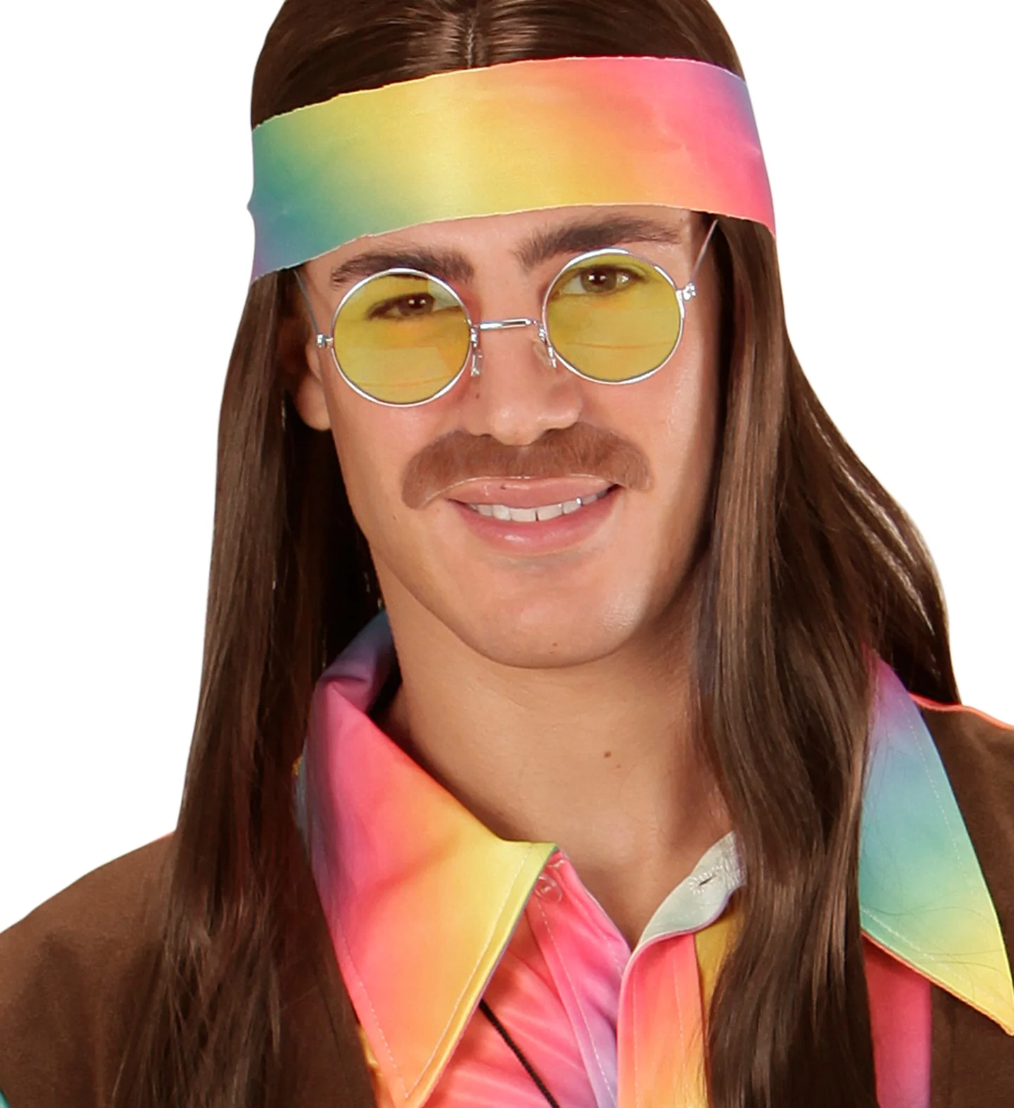 Hippie bril geel grote glazen - Image 5