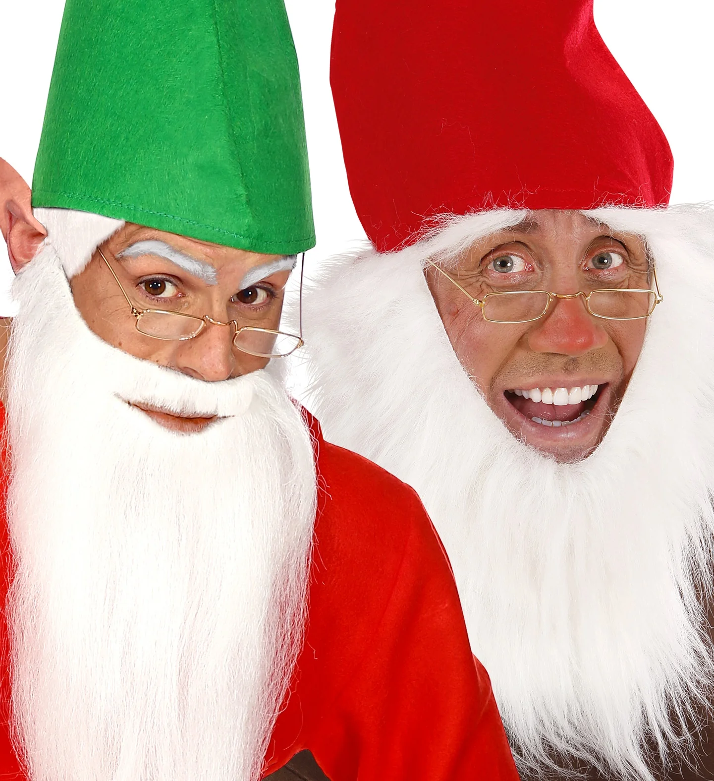Kerstman bril rechthoek goud - Image 3