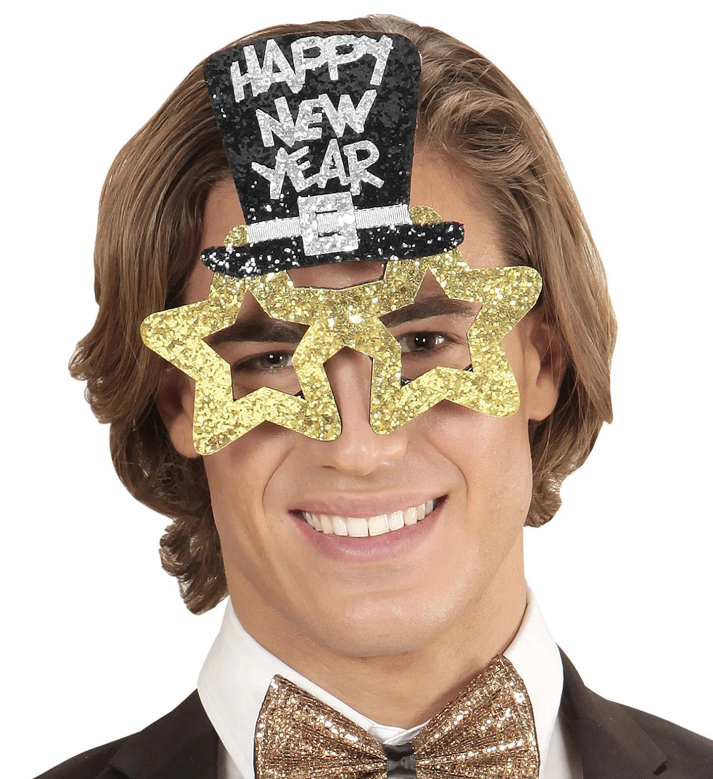 Bril, Happy New Year Goud - Image 3