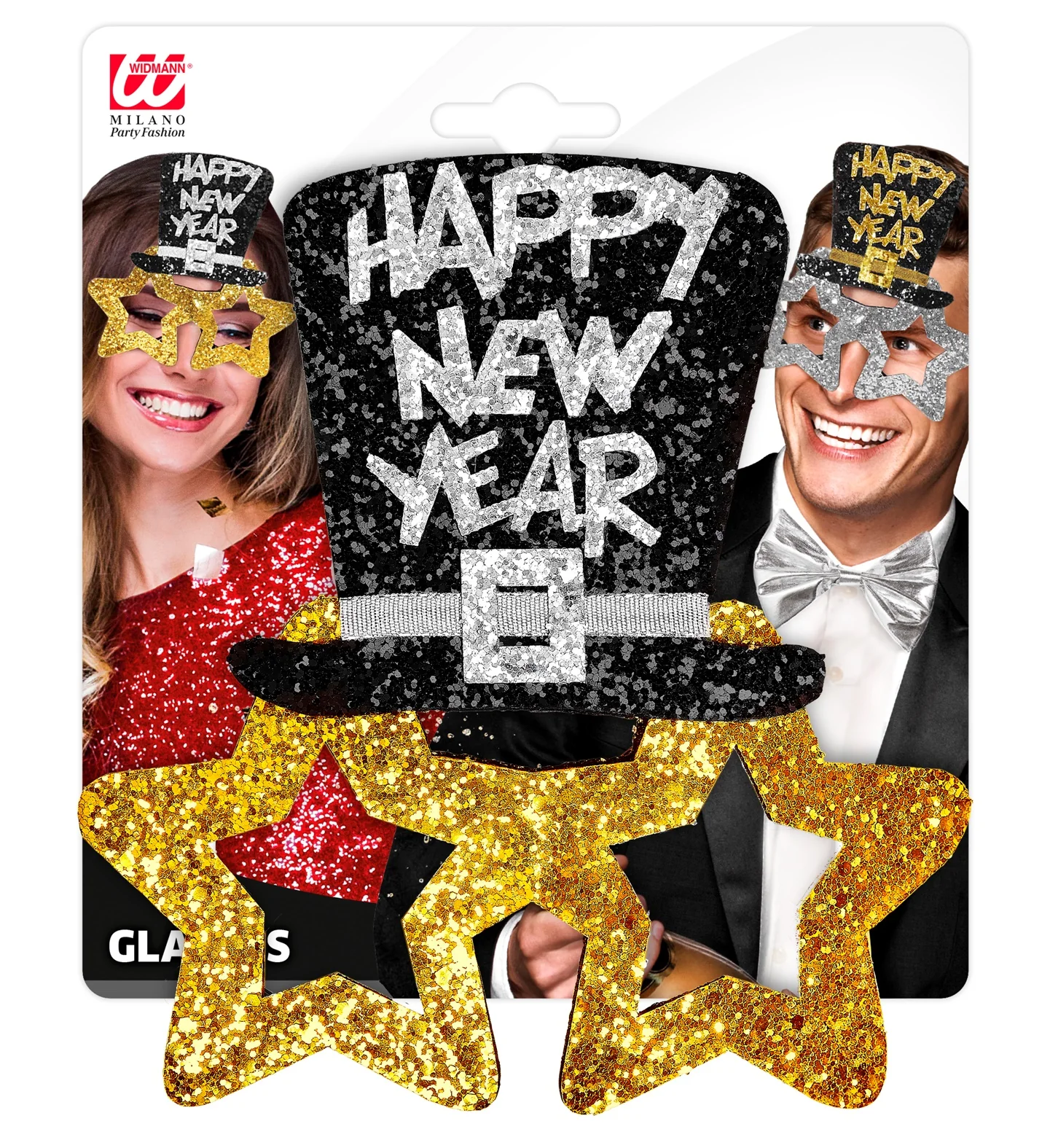 Bril, Happy New Year Goud - Image 7
