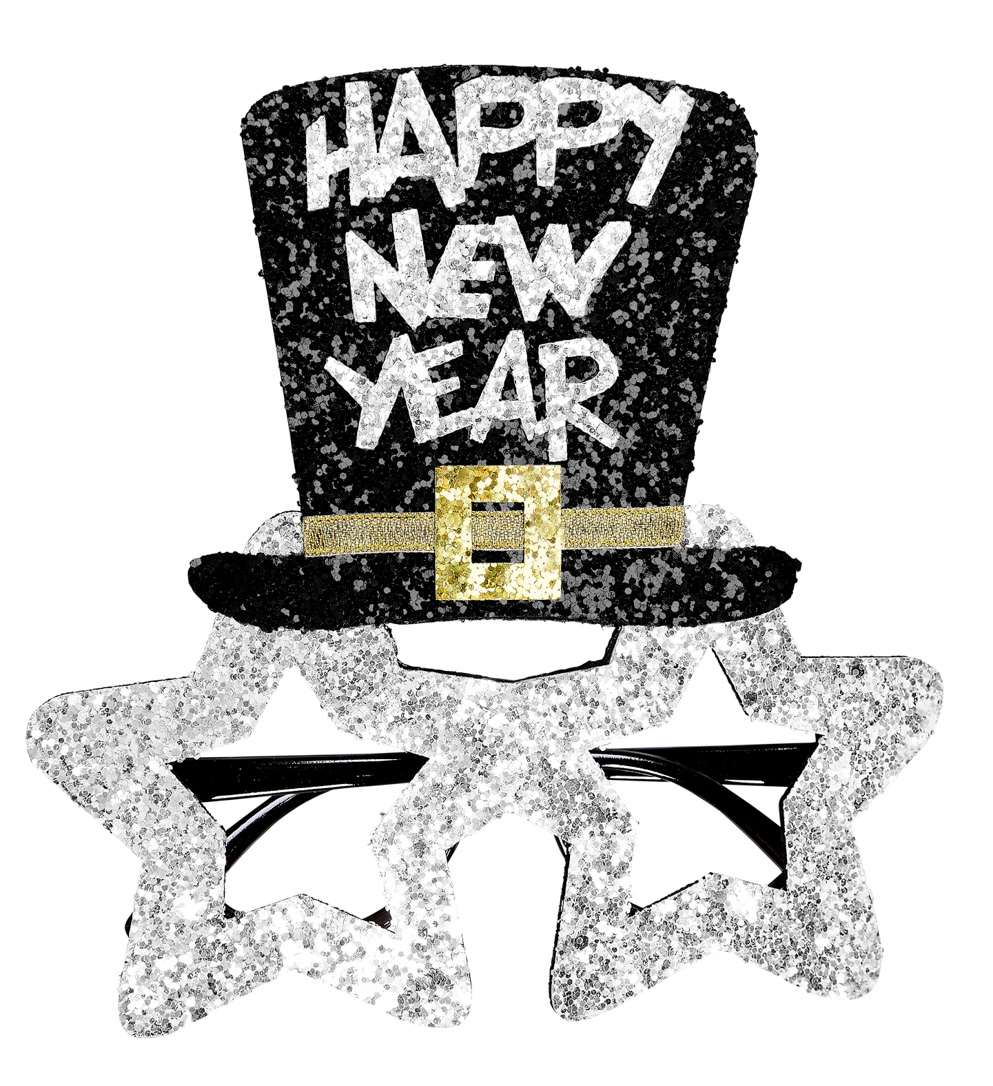 Bril, Happy New Year Zilver - Image 2