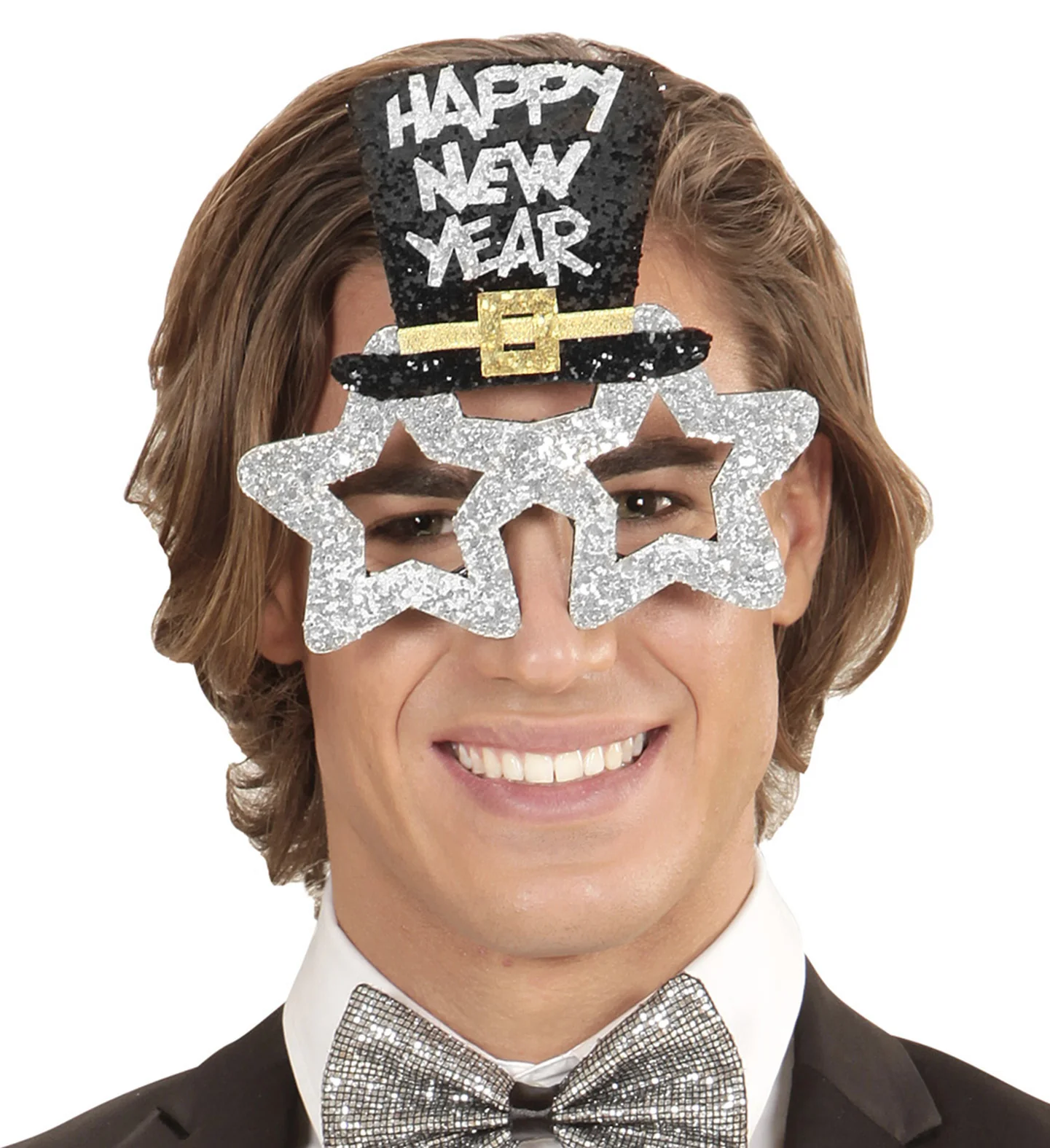 Bril, Happy New Year Zilver - Image 3