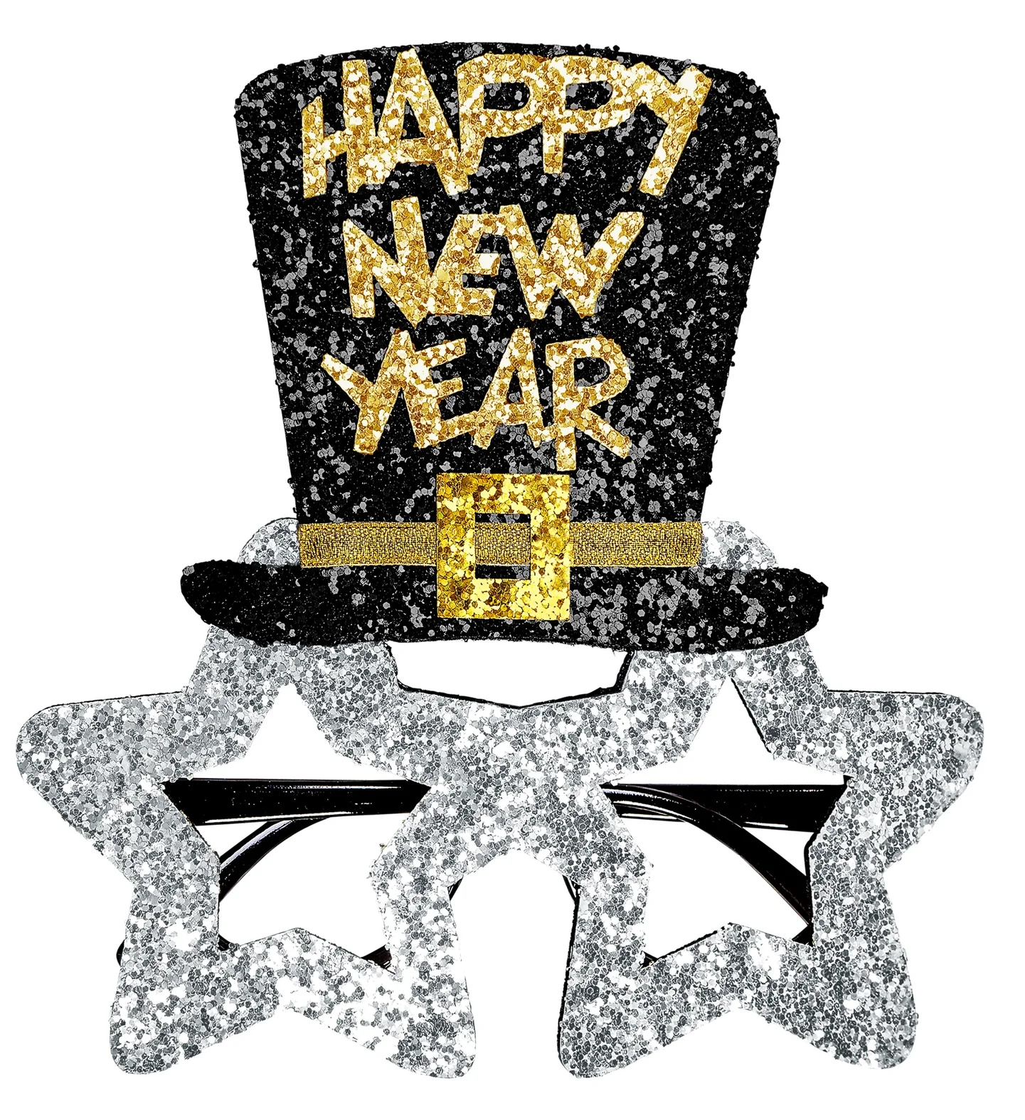 Bril, Happy New Year Zilver - Image 6