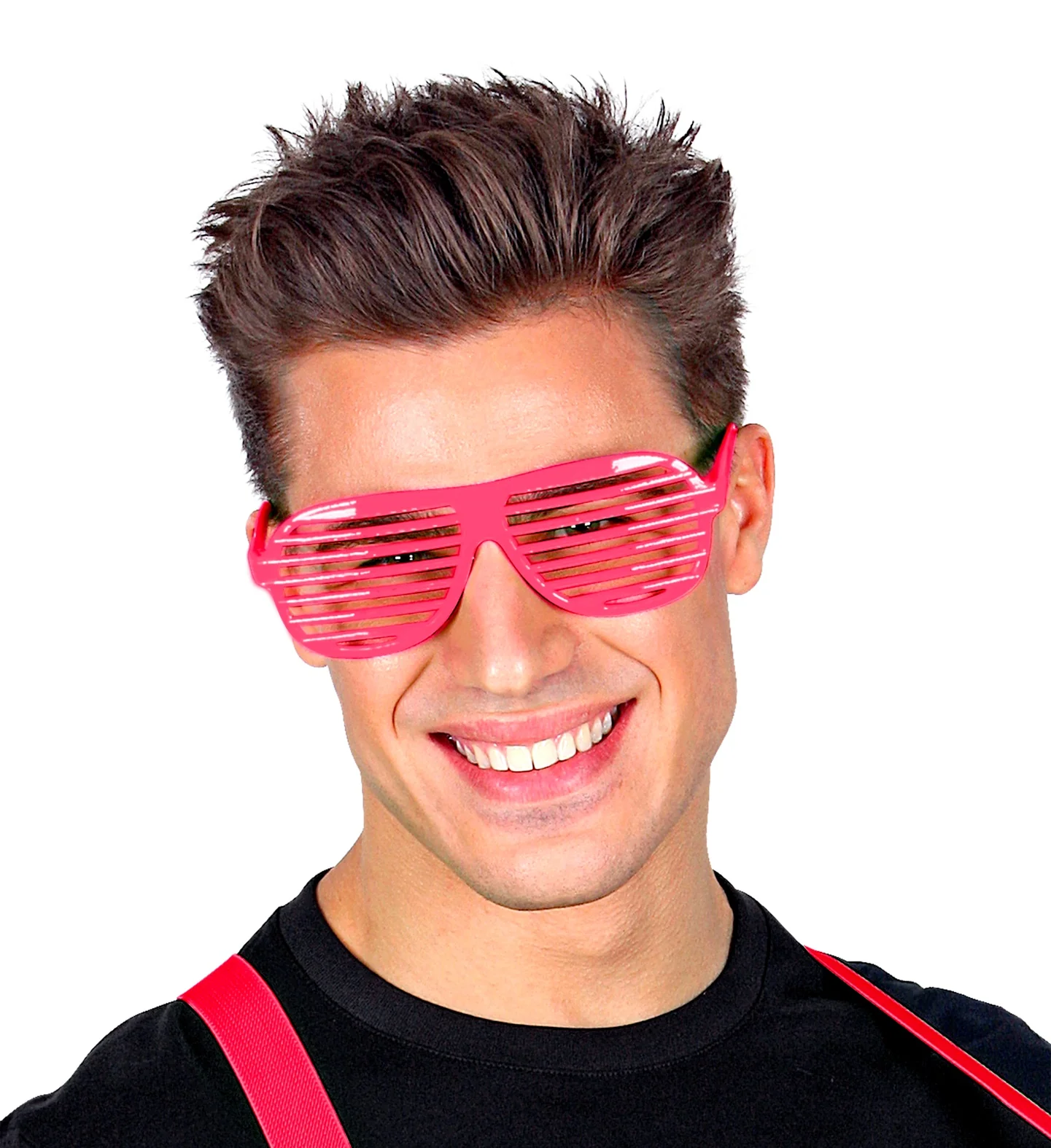 Neon roze bril met luikjes - Image 3