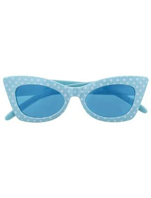 Bril rock en roll blauw