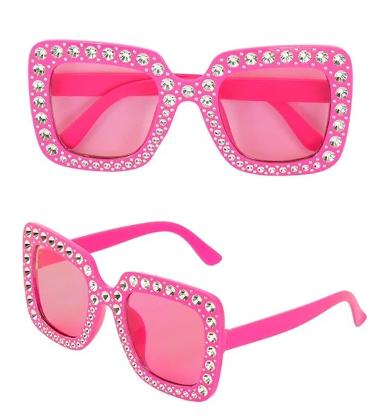 Bril roze met strass Fleur - Image 6
