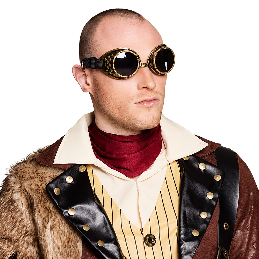 Bril Steampunk bruin koper - Image 2
