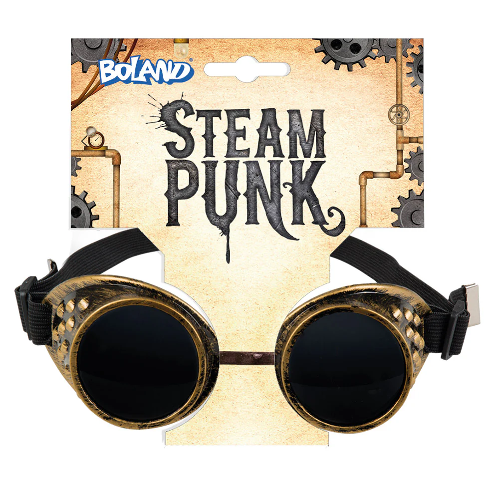 Bril Steampunk bruin koper - Image 4