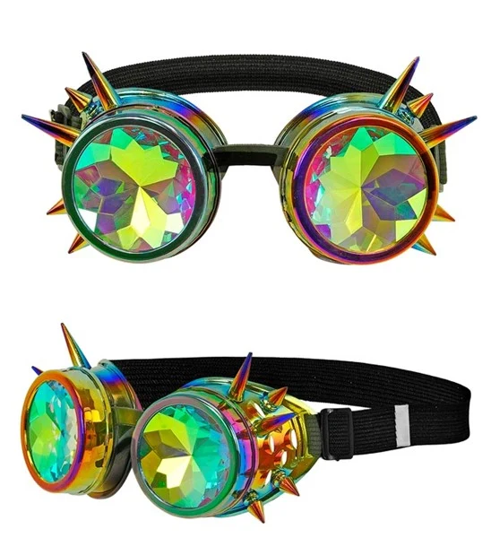 Bril steampunk kaleidoscoop Fleur - Image 2