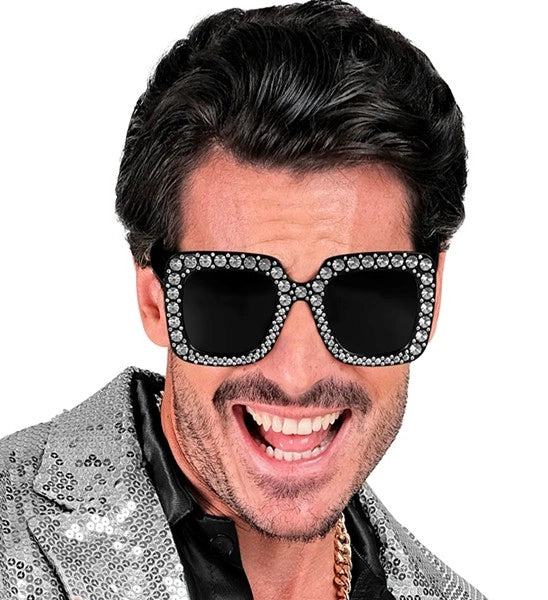 Bril zwart met strass Gijs - Image 4