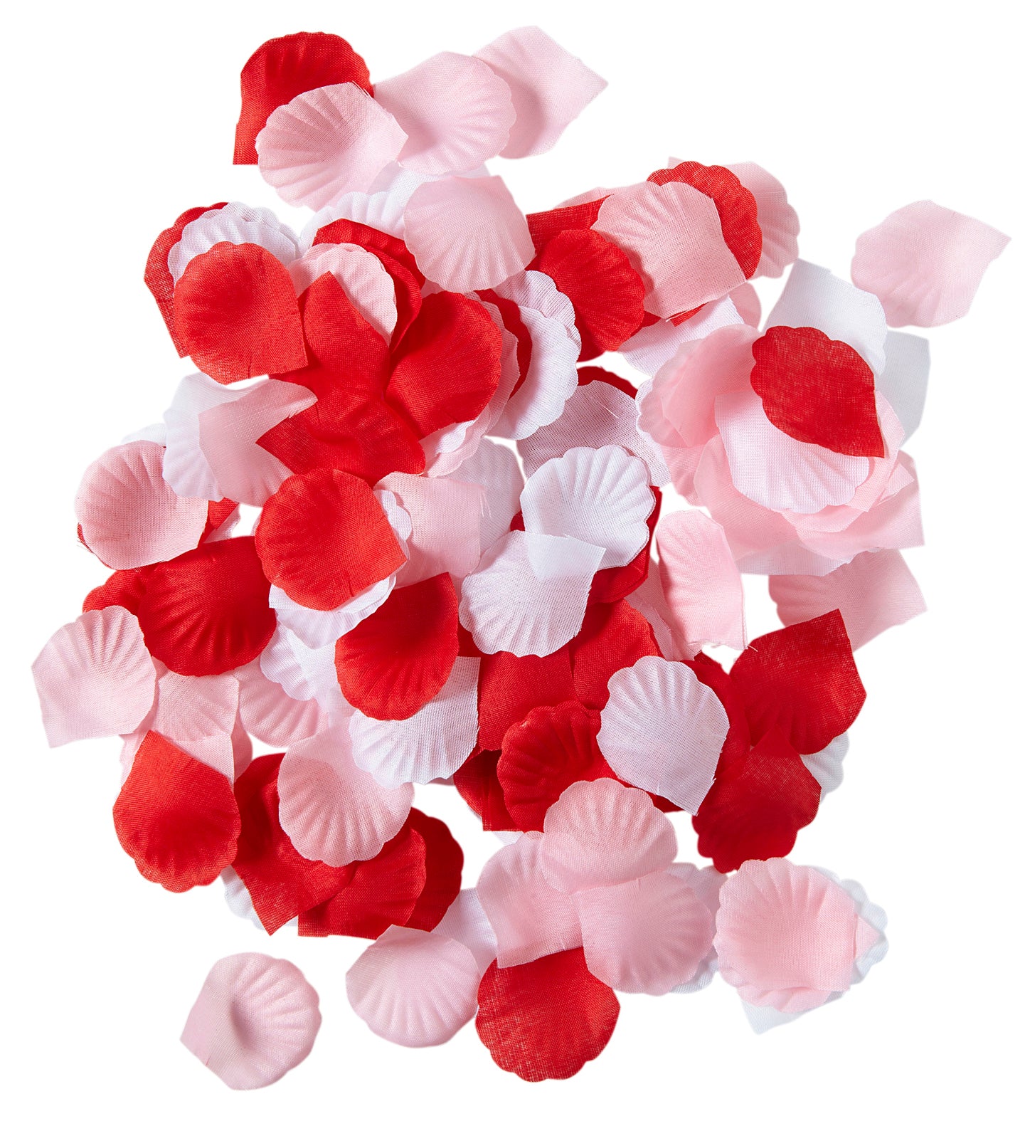 Rozenblaadjes wit rood en roze