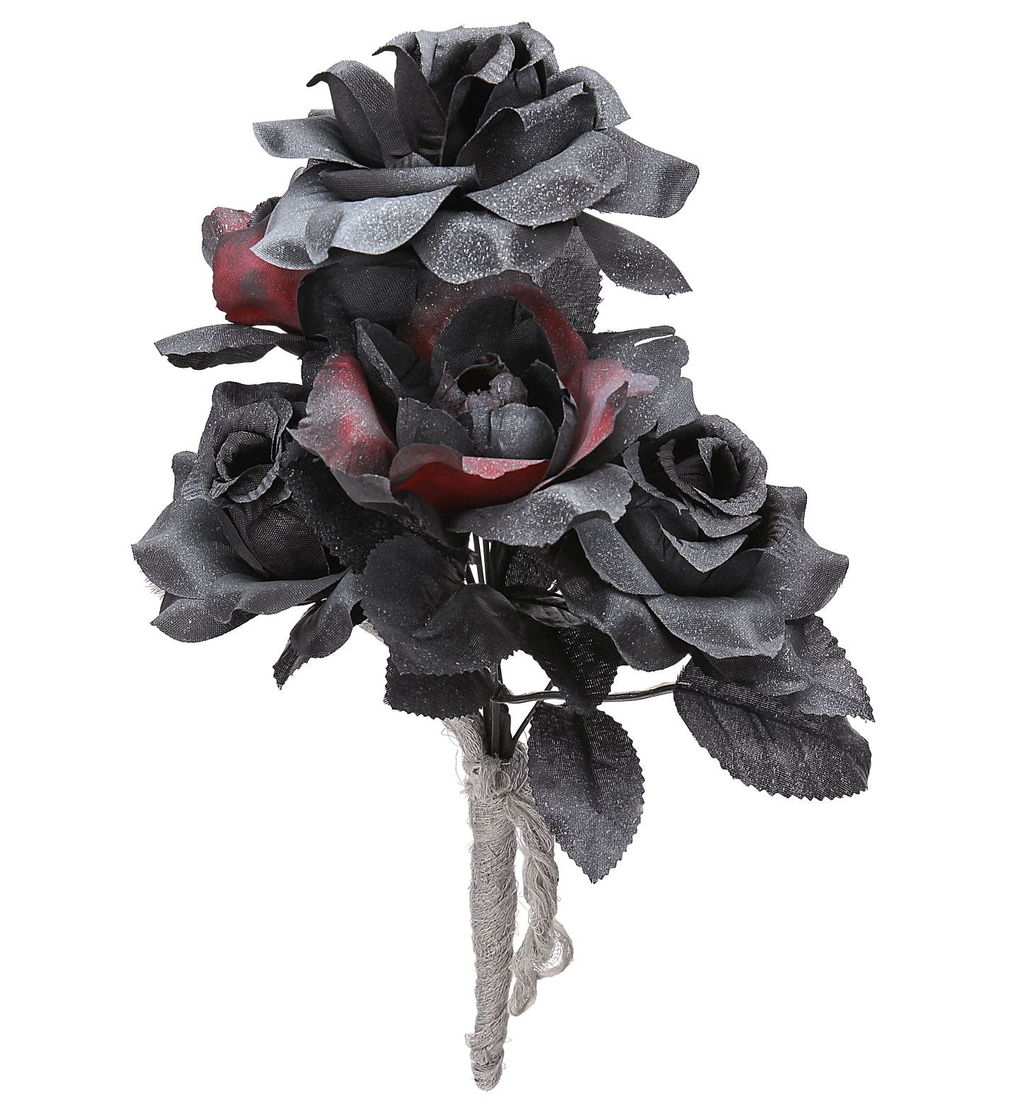 Boeket met zwarte rozen