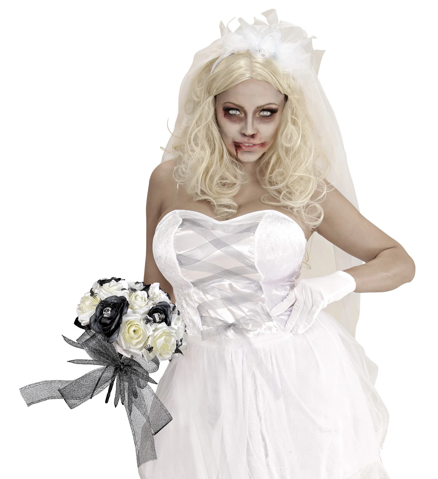 Bruidsboeket zombie bruid nep rozen - Image 2