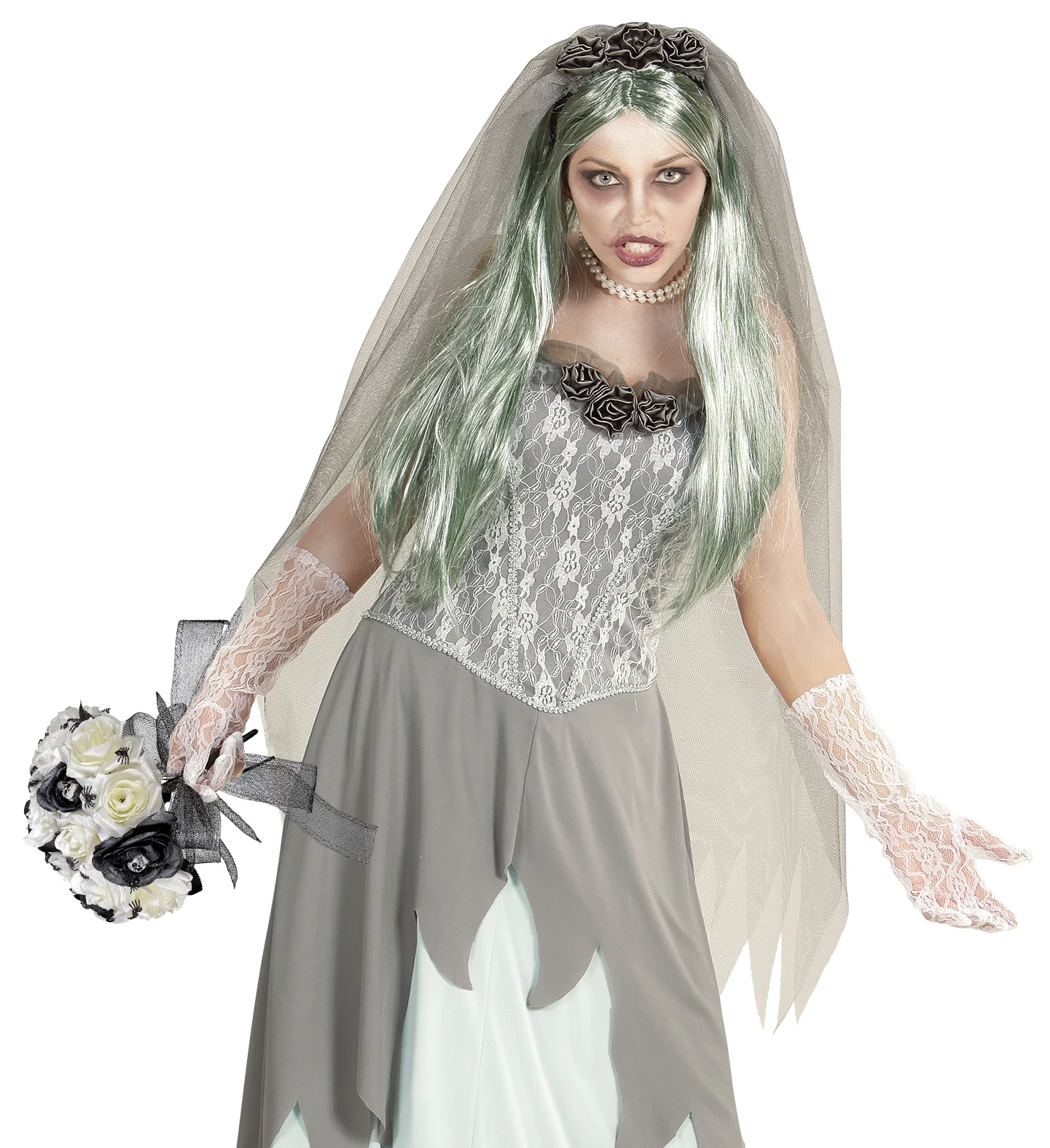 Bruidsboeket zombie bruid nep rozen - Image 3
