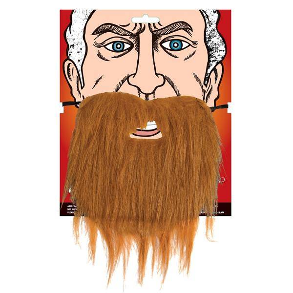 Bruine baard met snor