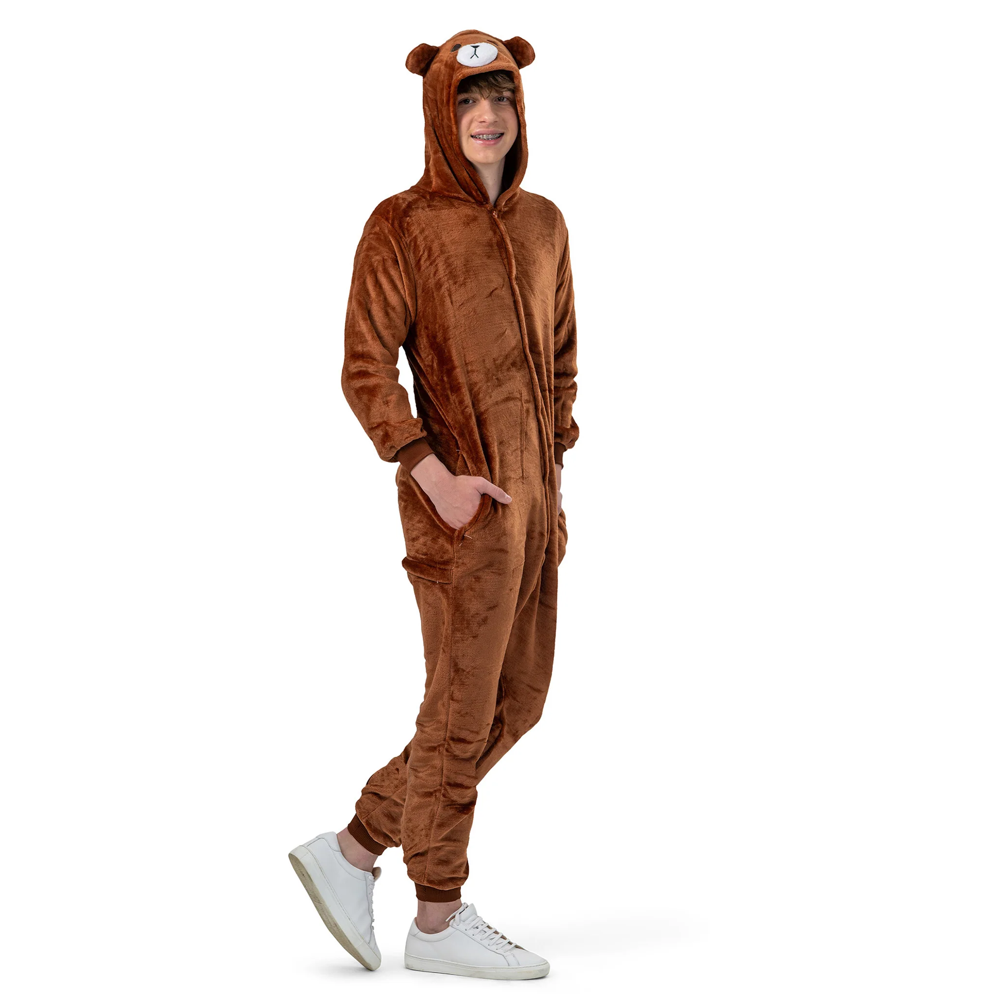 Bruine Beer pak onesie volwassenen Bron - Image 3