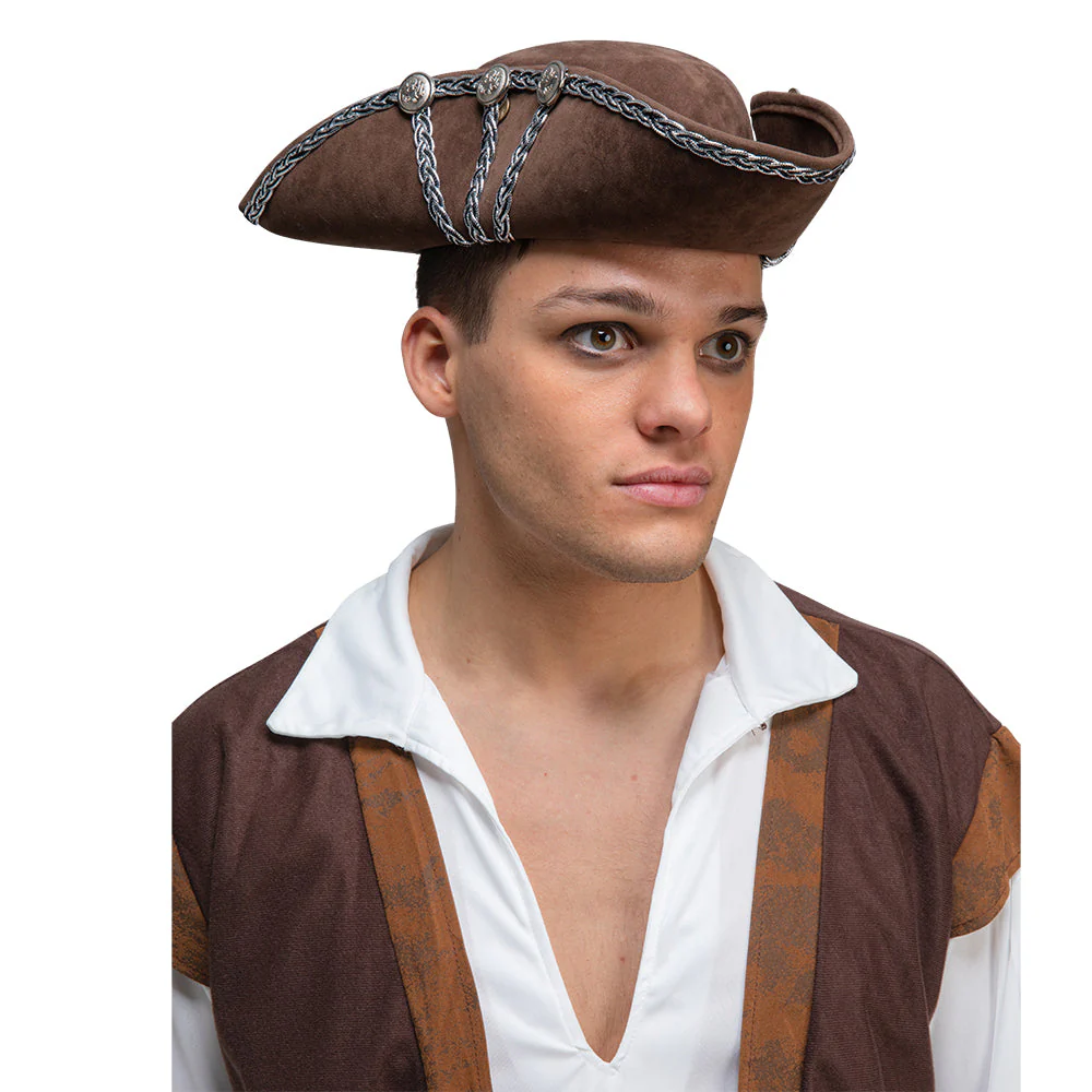 Bruine Piratenhoed deluxe - Image 2