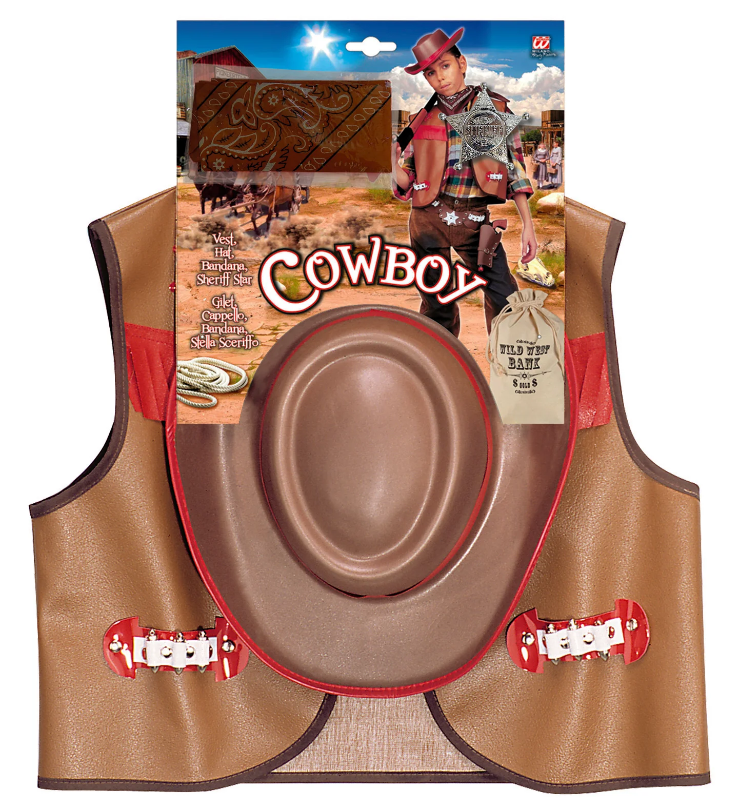 Cowboy verkleedset kind bruin - Image 3