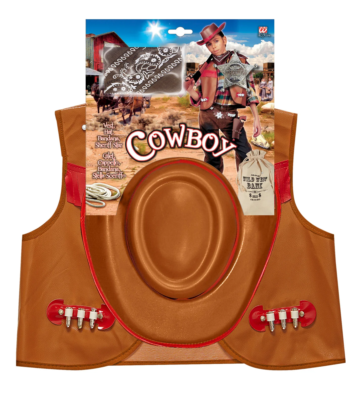 Cowboy verkleedset kind bruin - Image 4