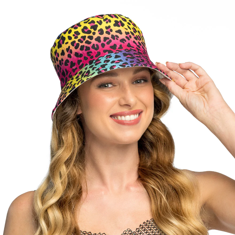 Bucket hat Leopard art