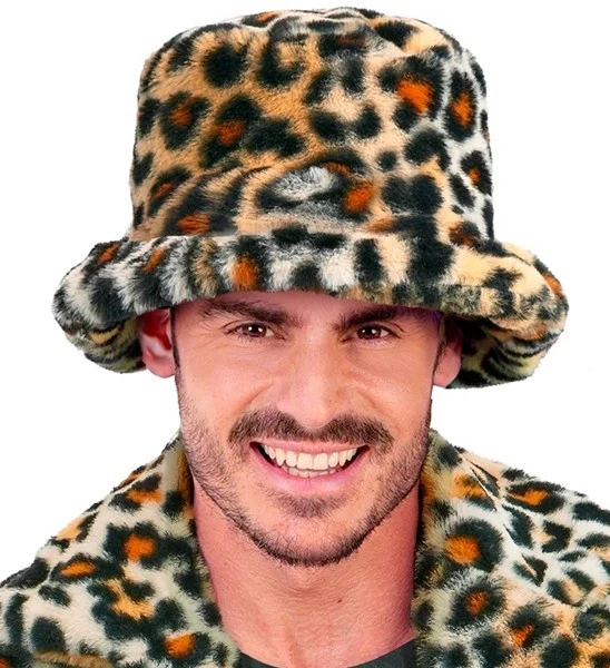 Bucket hat pluche luipaard Thijs - Image 2