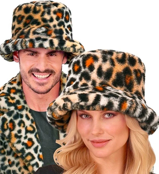 Bucket hat pluche luipaard Thijs - Image 4