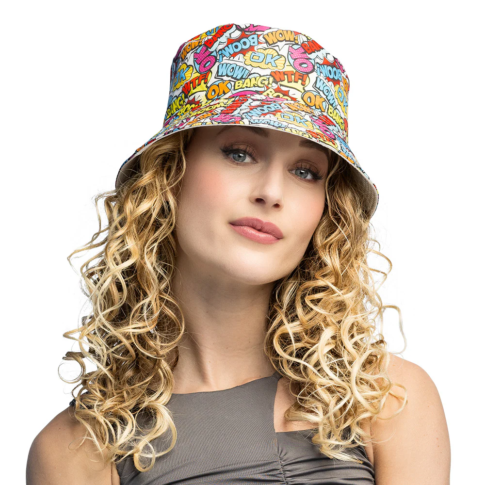 Bucket hat Rave pop art - Image 3