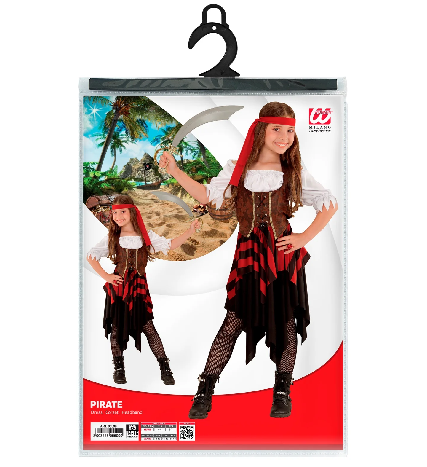 Piraten kostuum Caribbean meisjes - Image 3