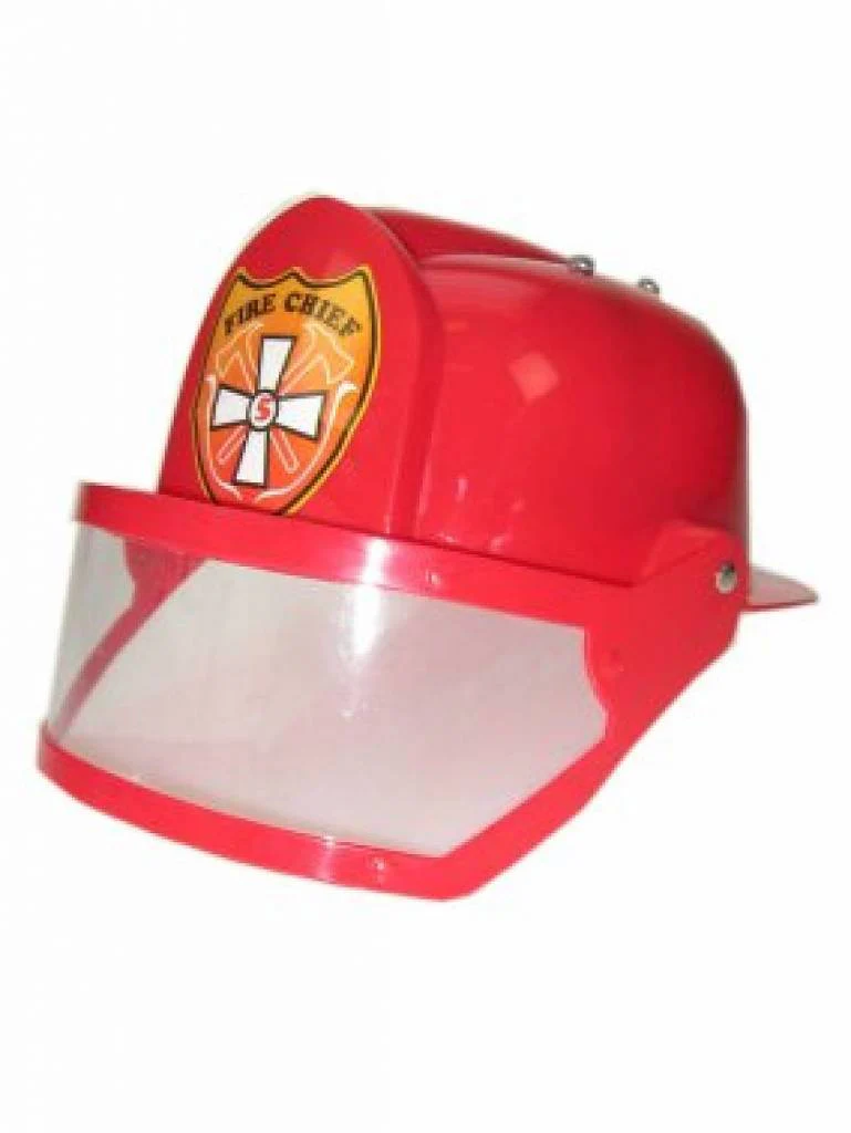 Brandweerhelm rood met vizier - Image 2