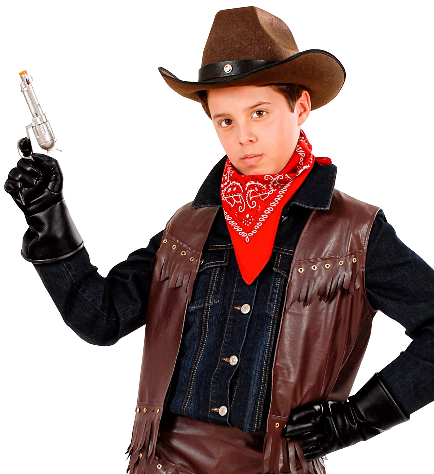 Cowboy handschoenen lederlook kind - Image 3