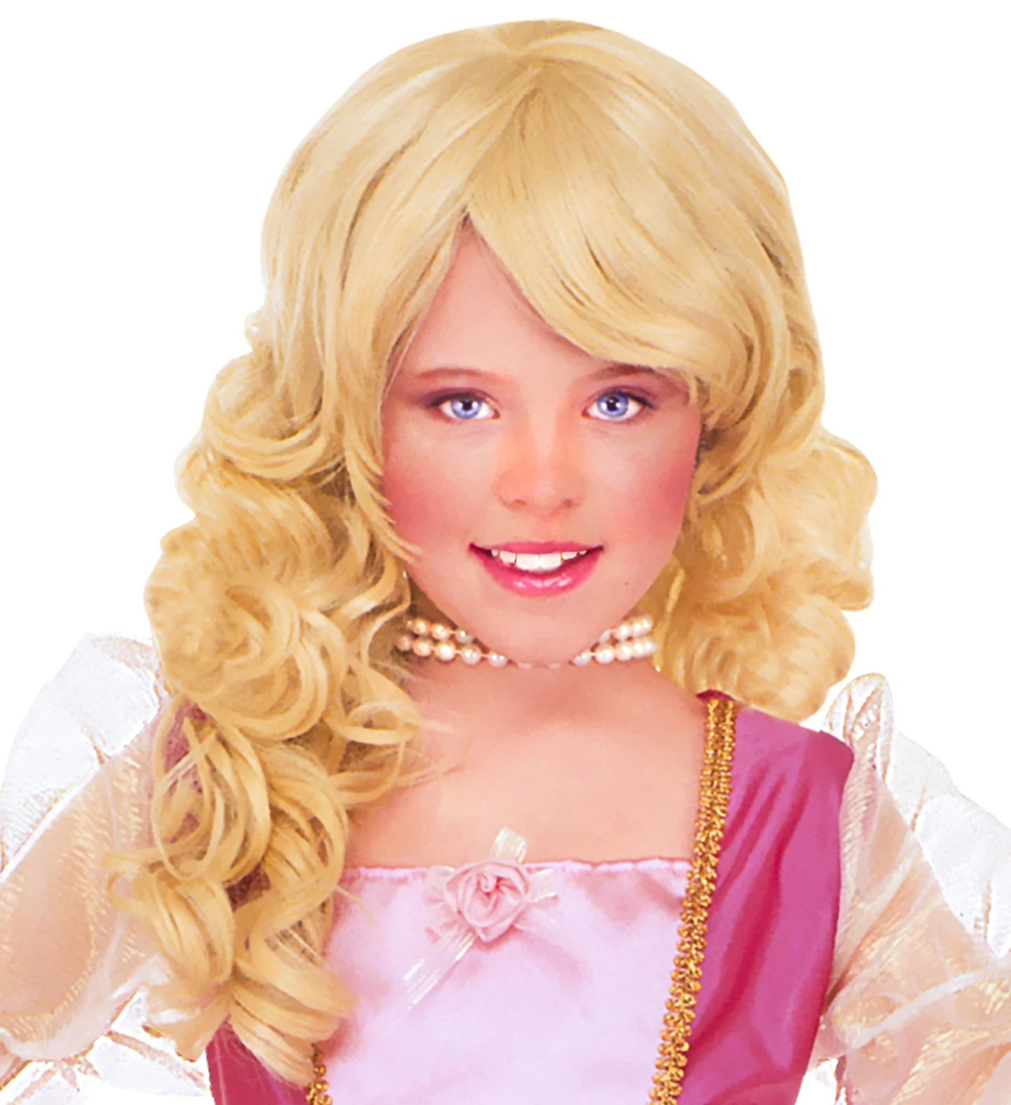 Prinsessen pruik glamour kind