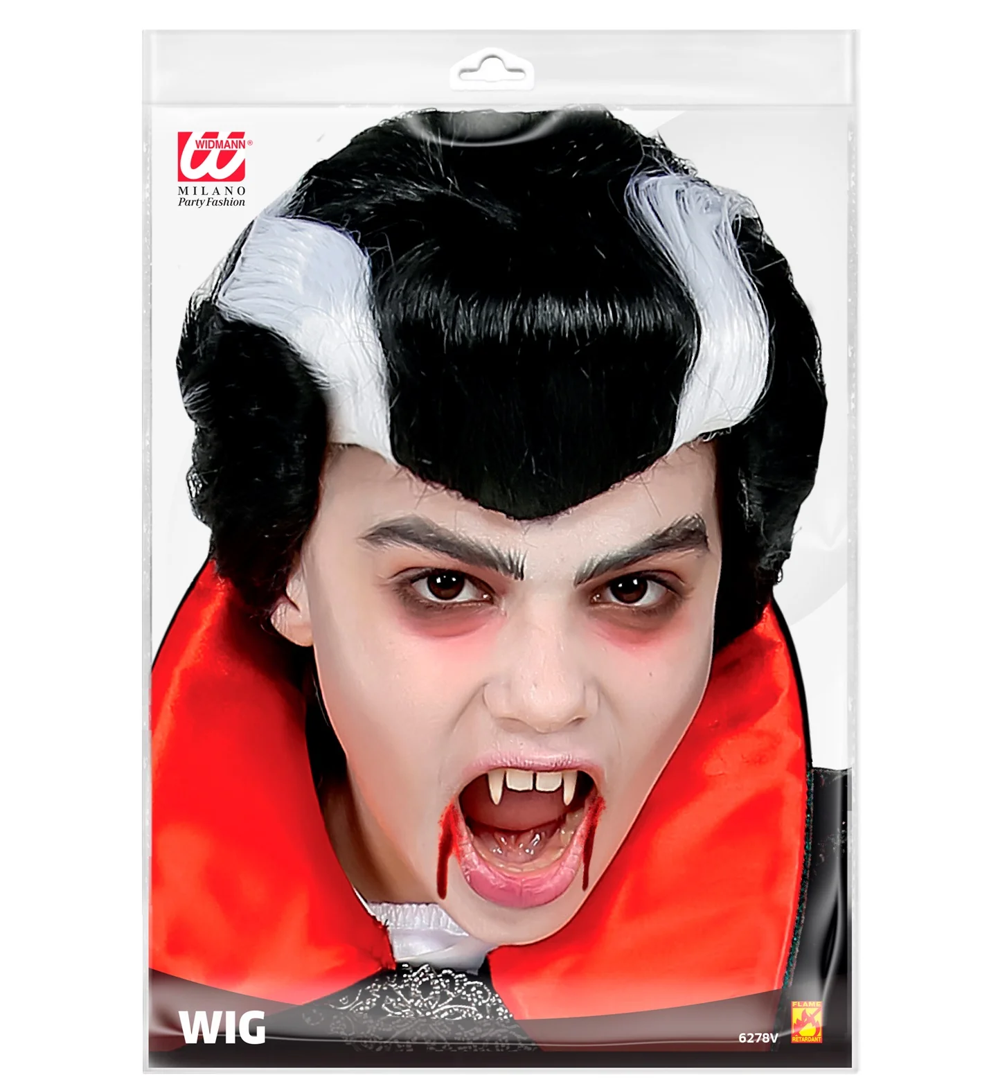 Vampier pruik kind Dracula - Image 3