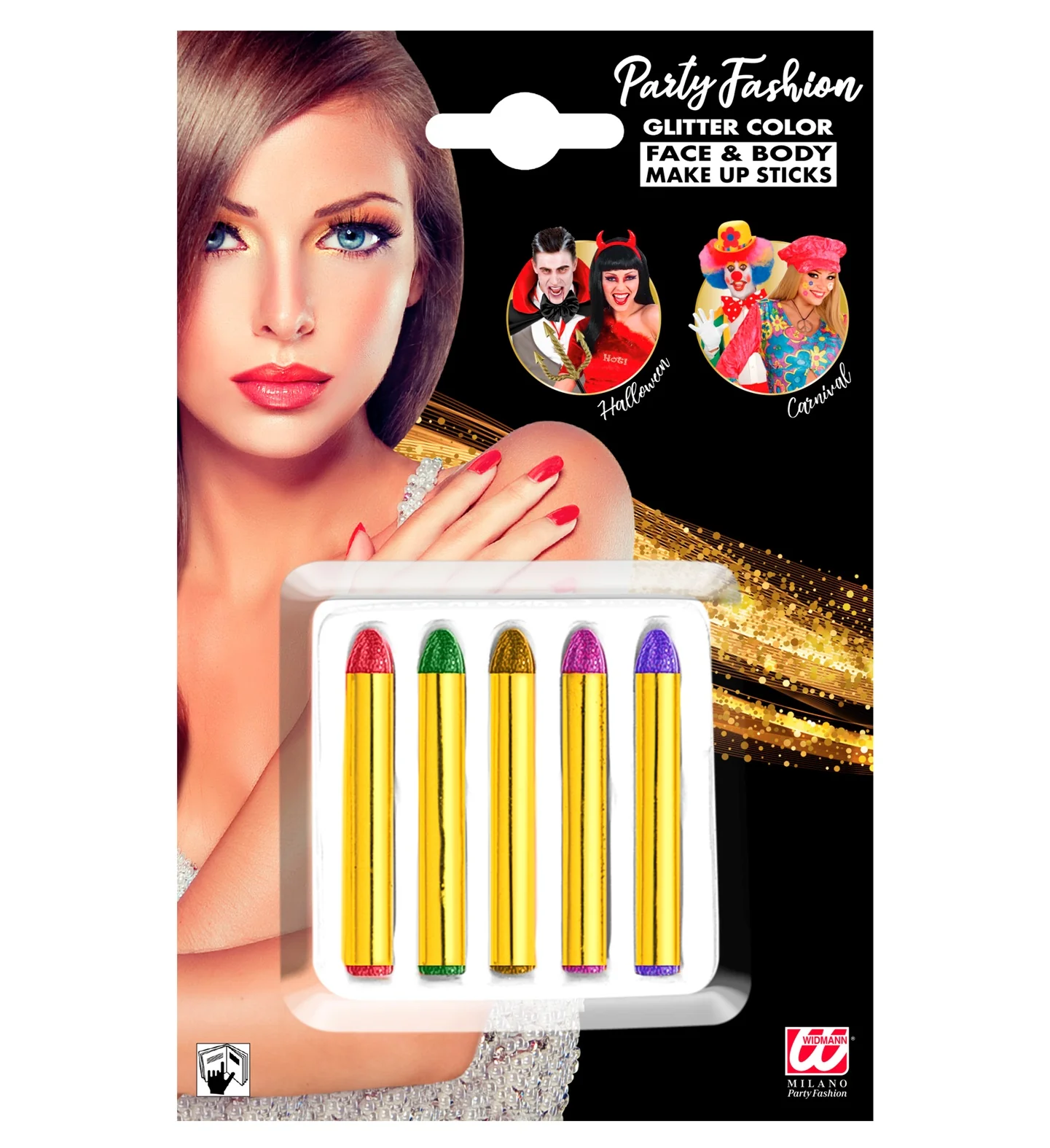 Schmink stiften glitter 5 kleuren - Image 5