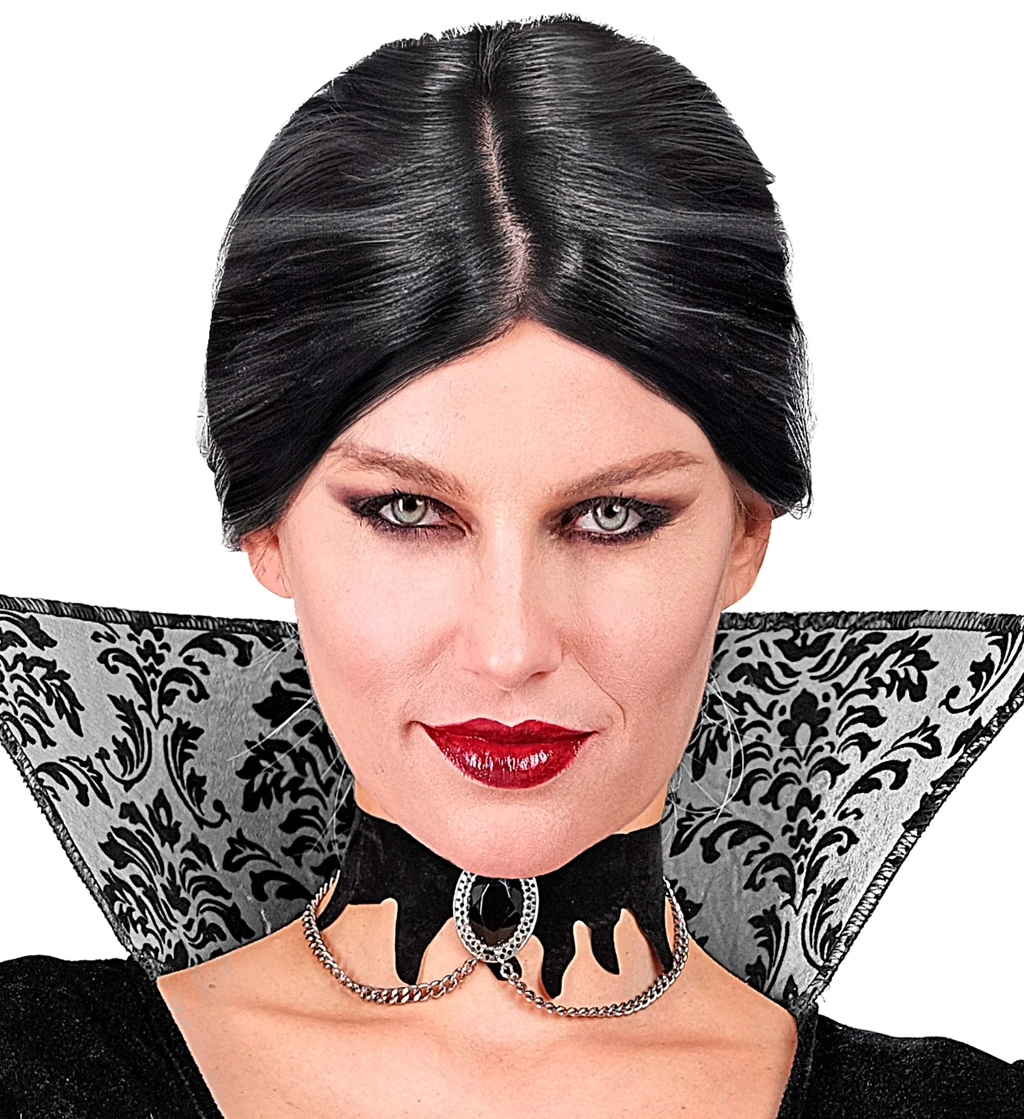 Choker zwarte edelsteen gothic - Image 3