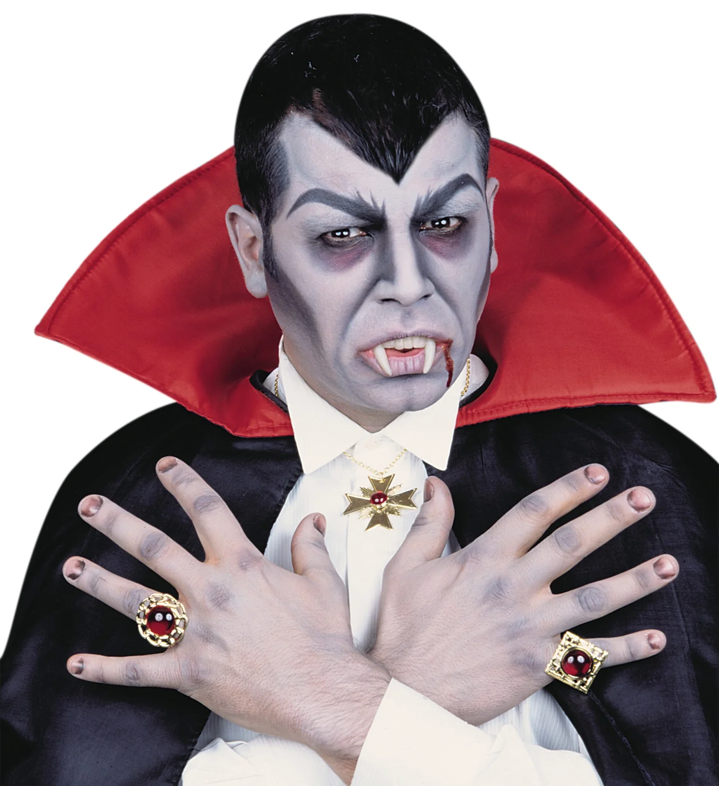 Dracula ketting met ringen Robijn - Image 4