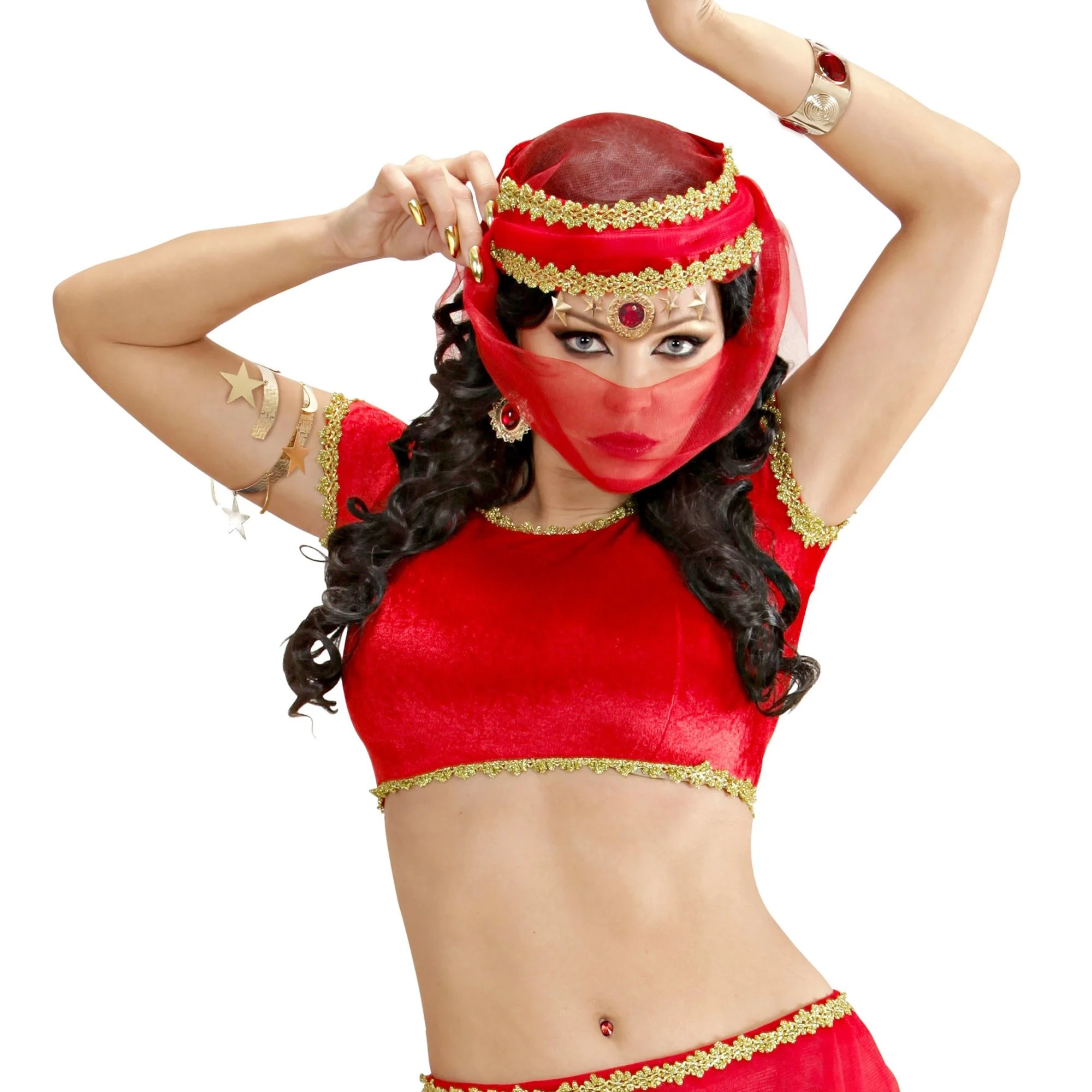 Buikdanseres hoofdbedekking Haremdanseres