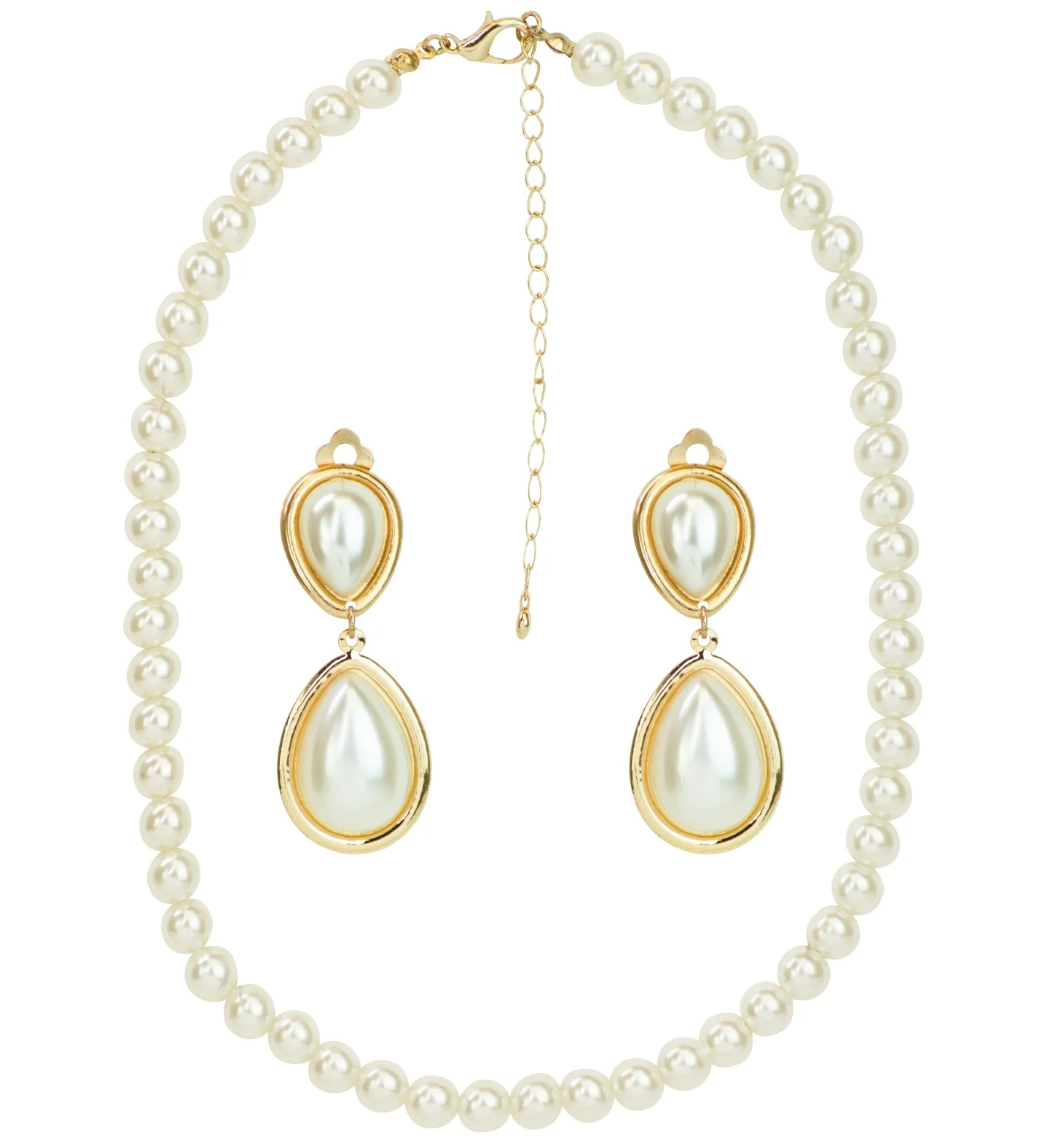 Marilyn Monroe parel ketting en oorbellen