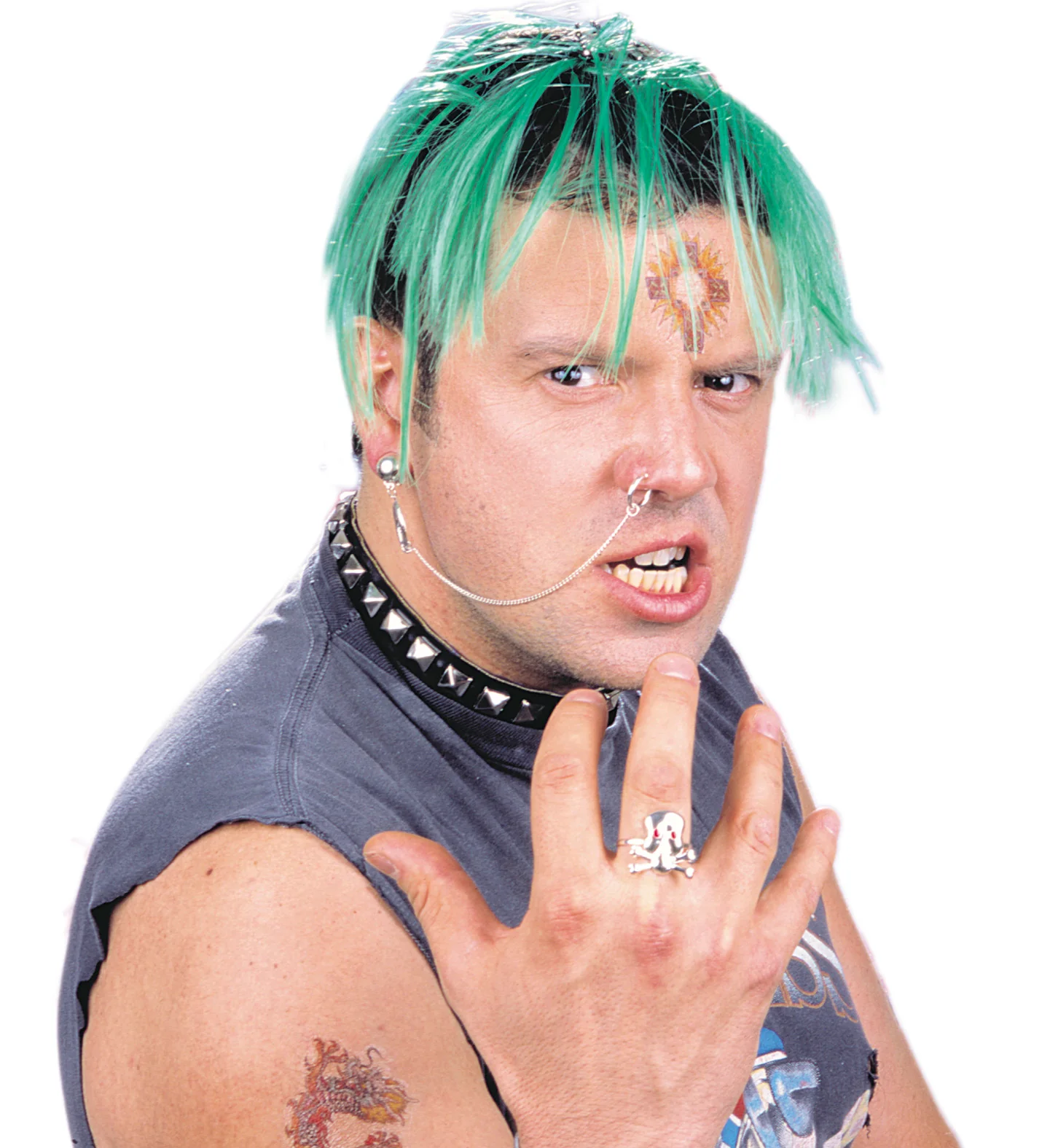 Punk oorbel en ring - Image 2