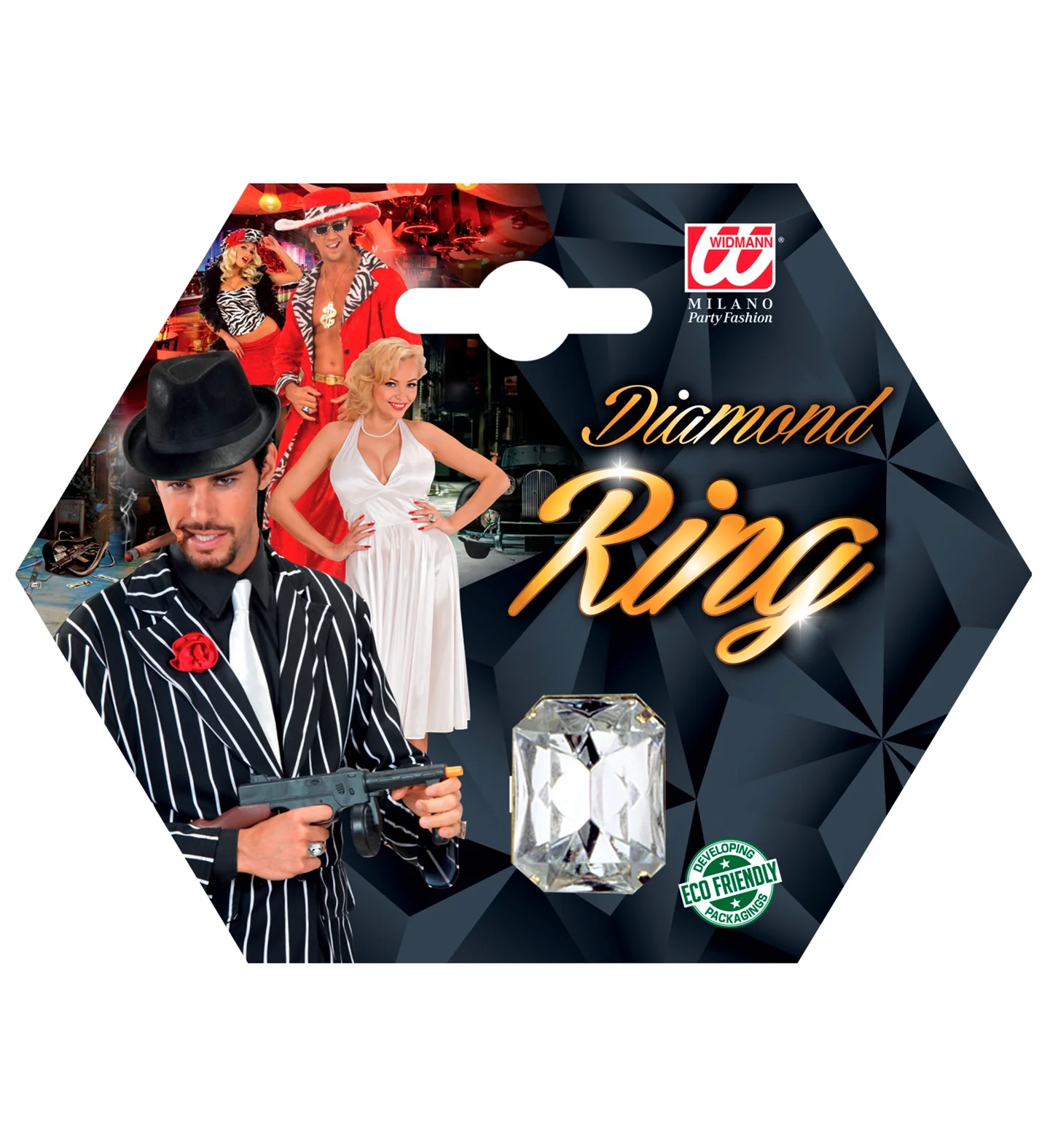 Ring met nep diamant - Image 5