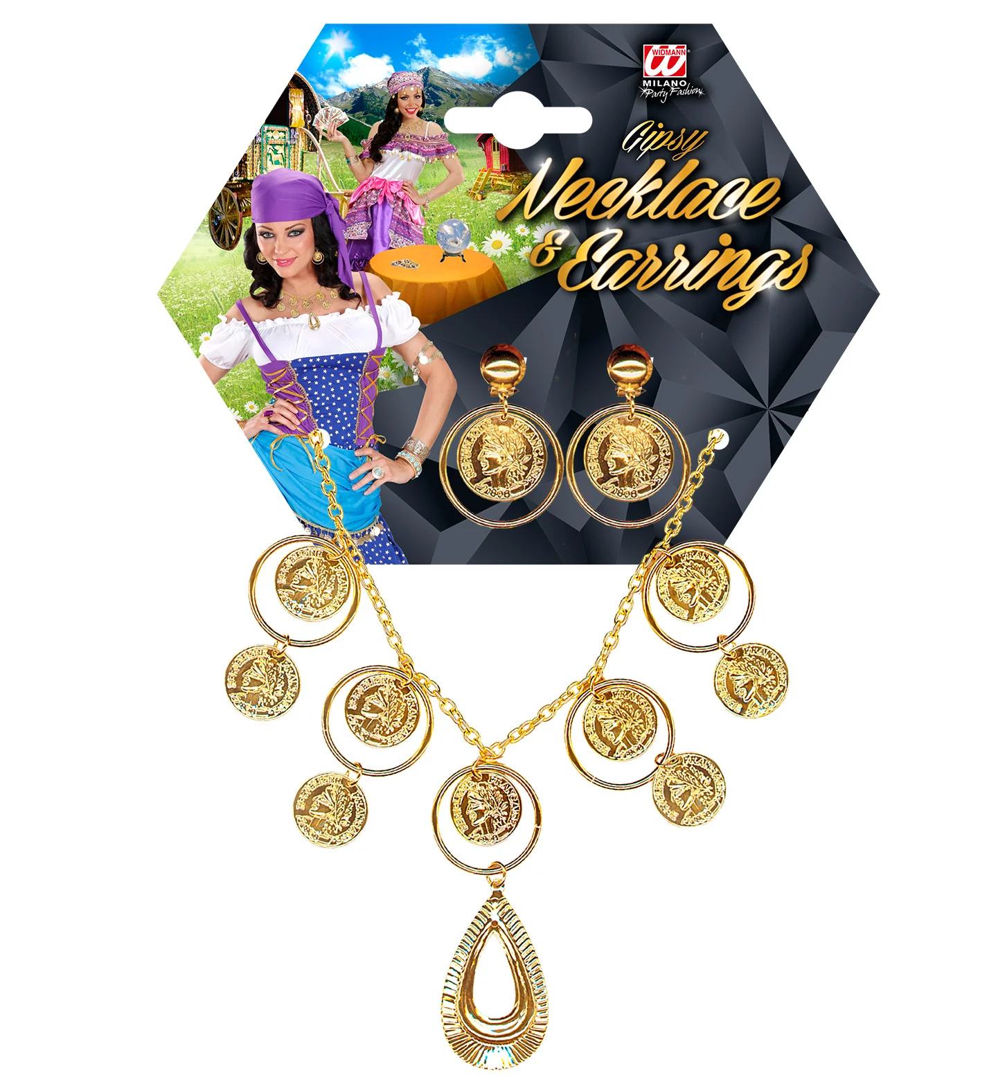 Zigeuner ketting en oorbellen - Image 5