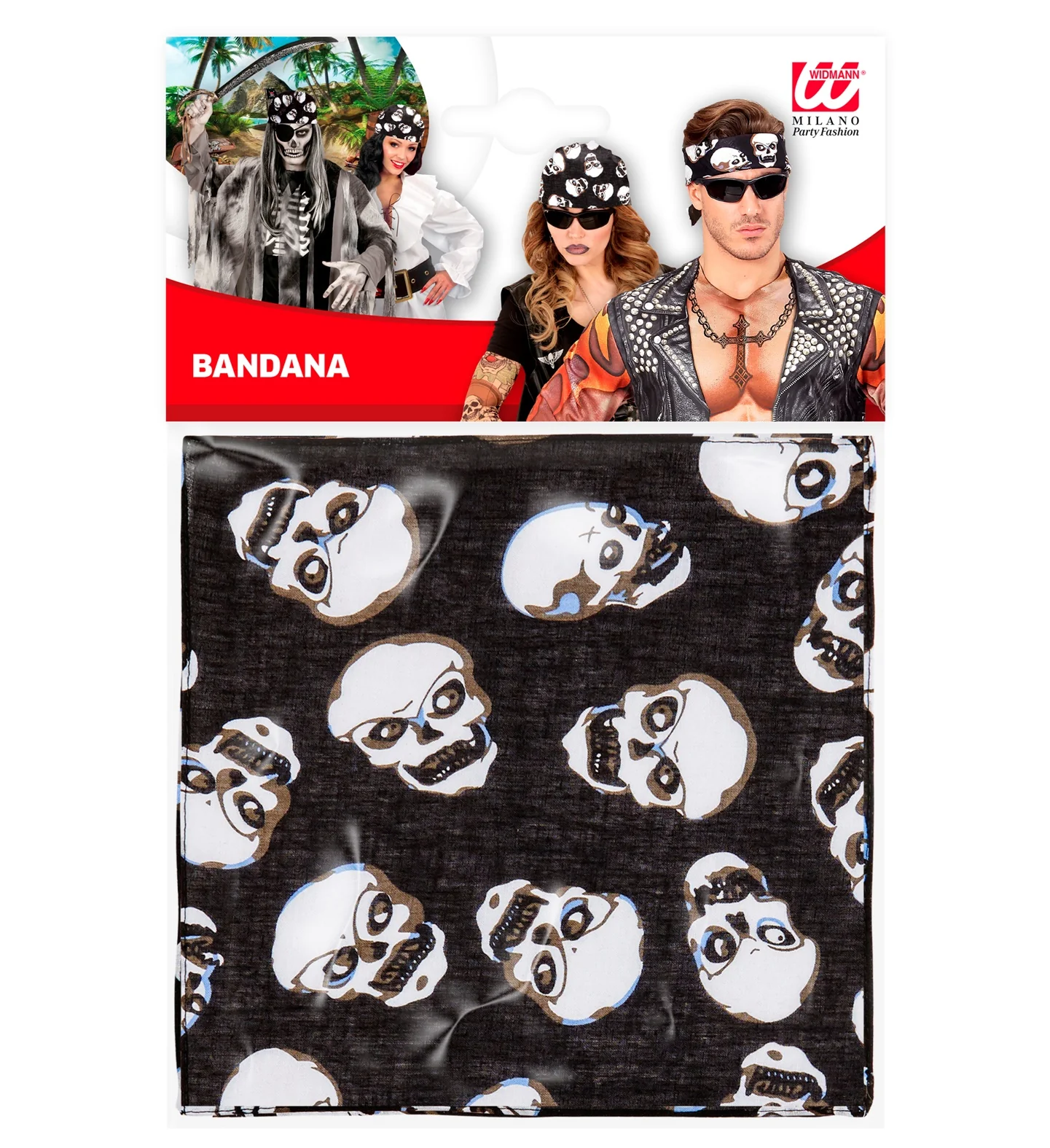 Bandana piraat schedel zakdoek - Image 7
