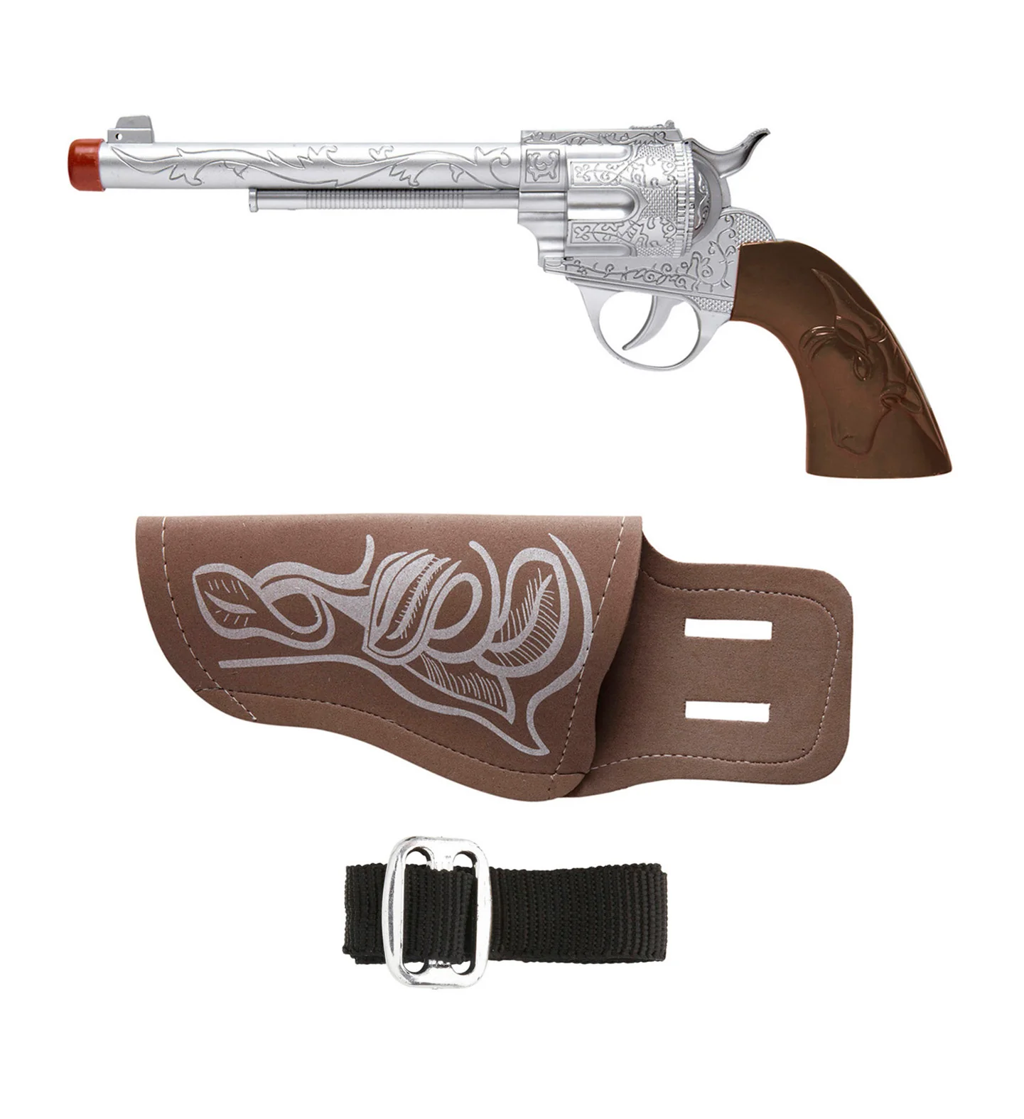 Cowboy pistool met holster bruin - Image 2