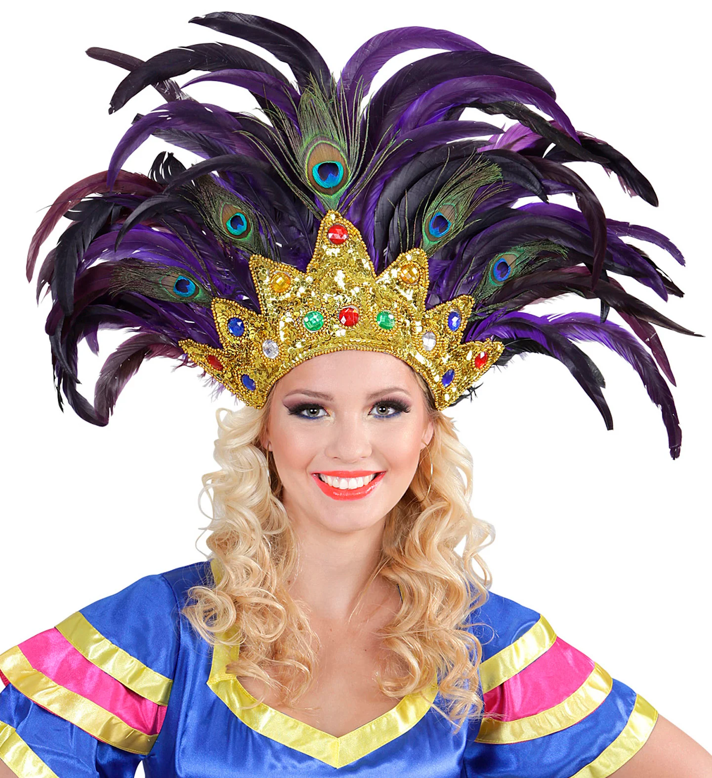 Veren masker pauw goud - Image 2