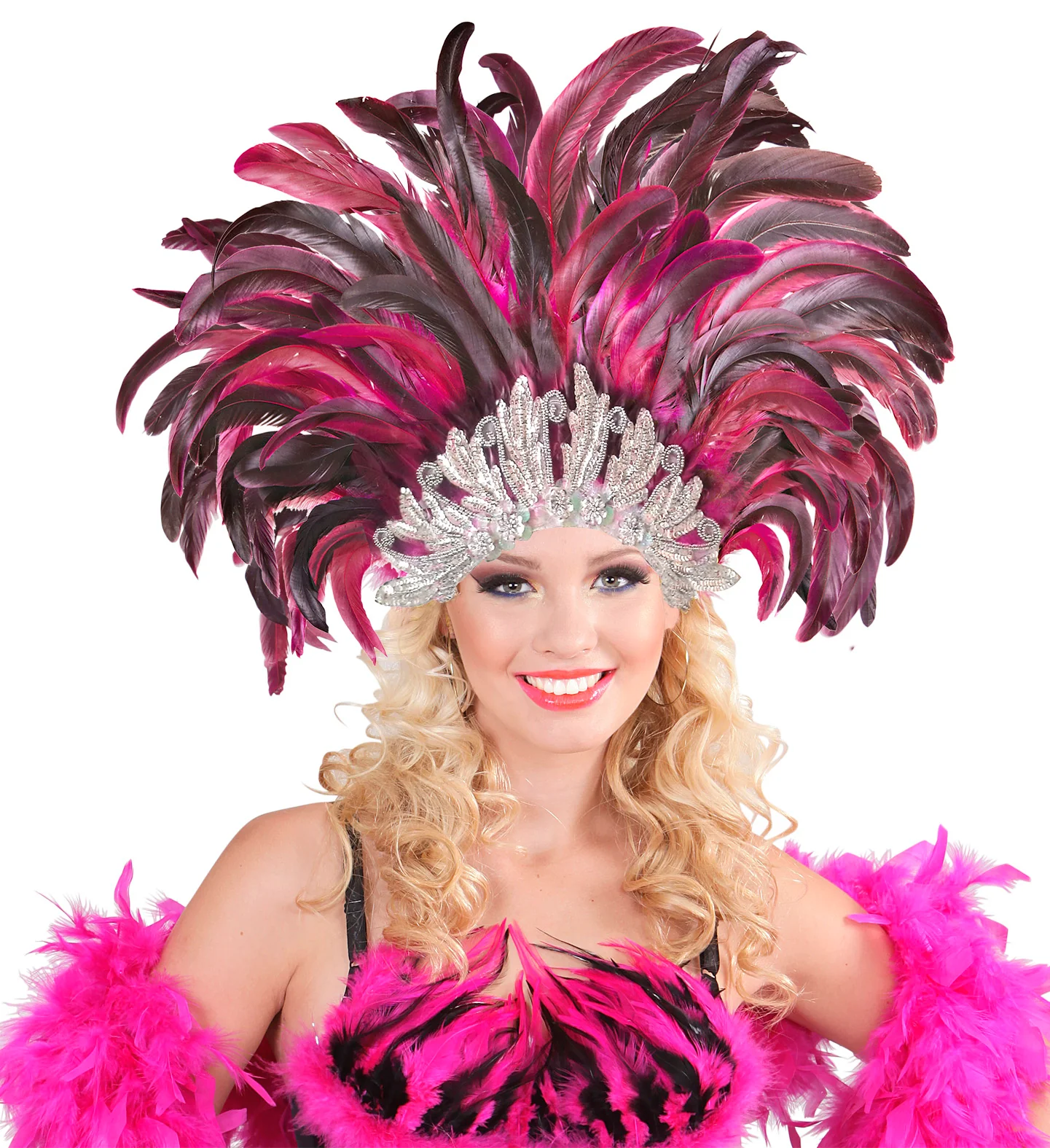 Venetiaans veren masker zilver - Image 2
