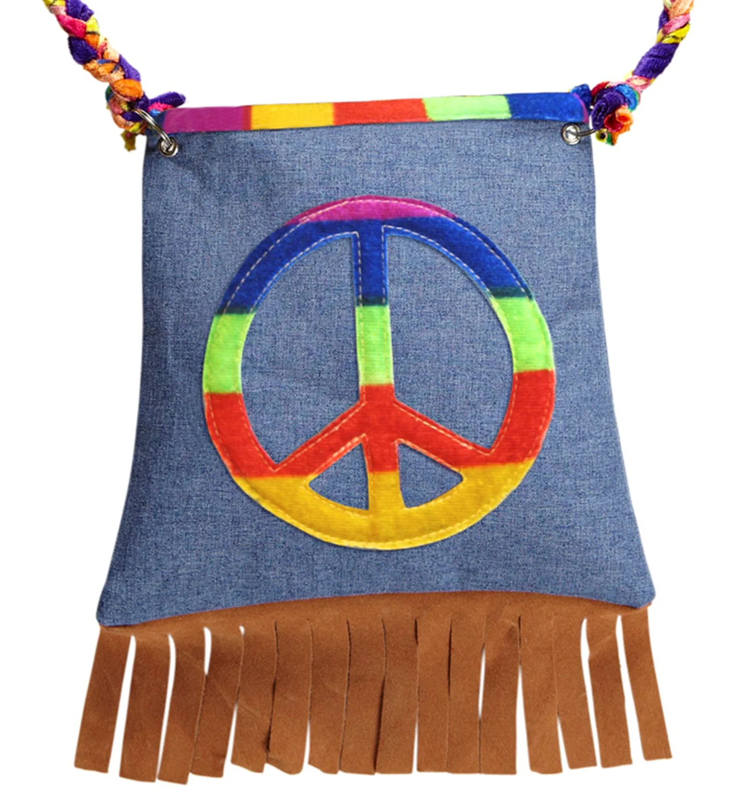 Handtas hippie peaceteken - Image 3